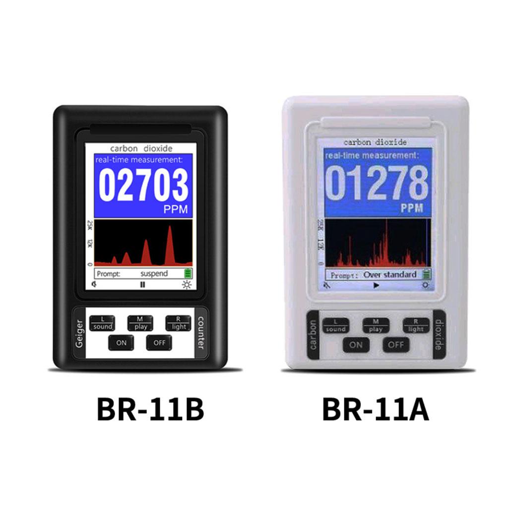 Intelligent Air Quality Monitor Portable Professional for Household Home Black