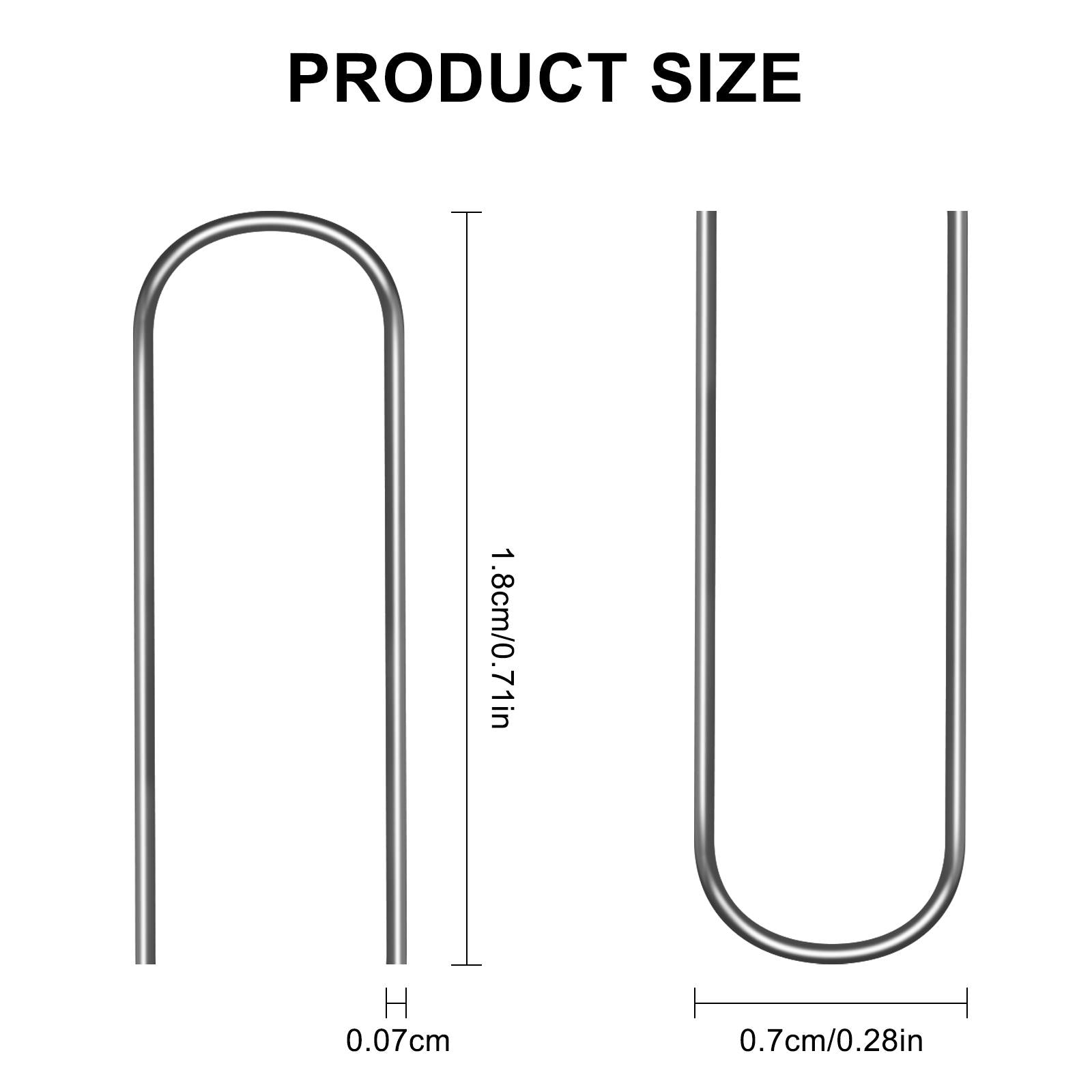 High Temperature Nichrome Wire Jump Rings, Hanging Hooks for DIY Pendant 150 Pieces
