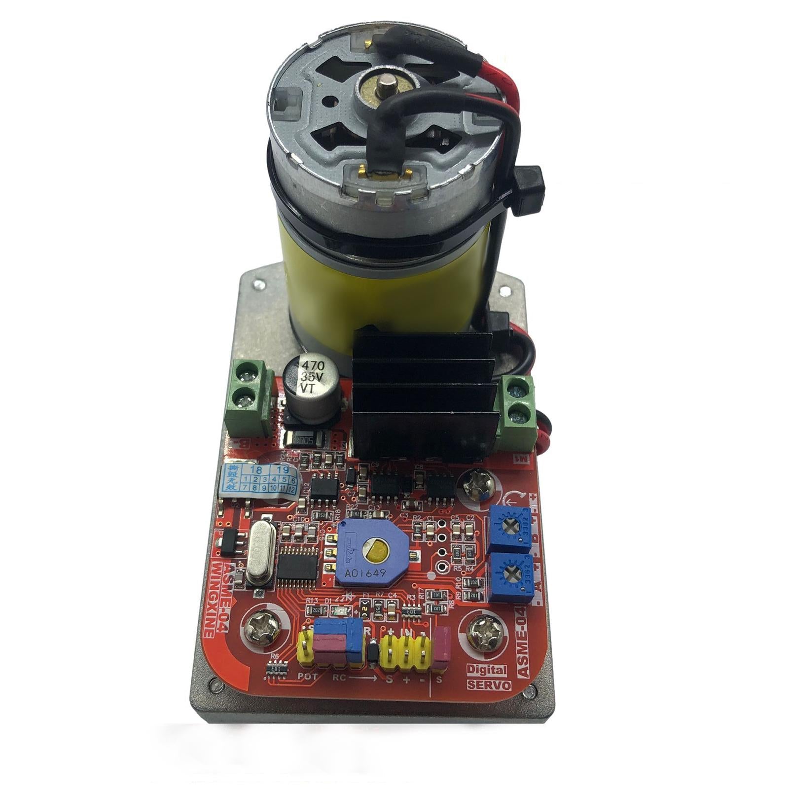 Robot Servo Motor Asme-04B W/ 20cm Signal Line Digital for Ship RC Robots