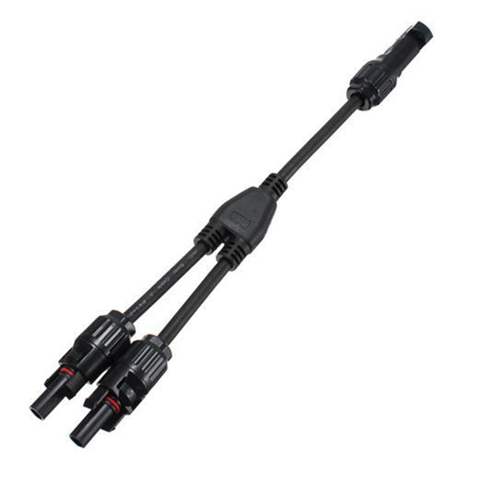 2Pcs Y Type Solar Panel Cable Connector for Photovoltaic Solar Panel System