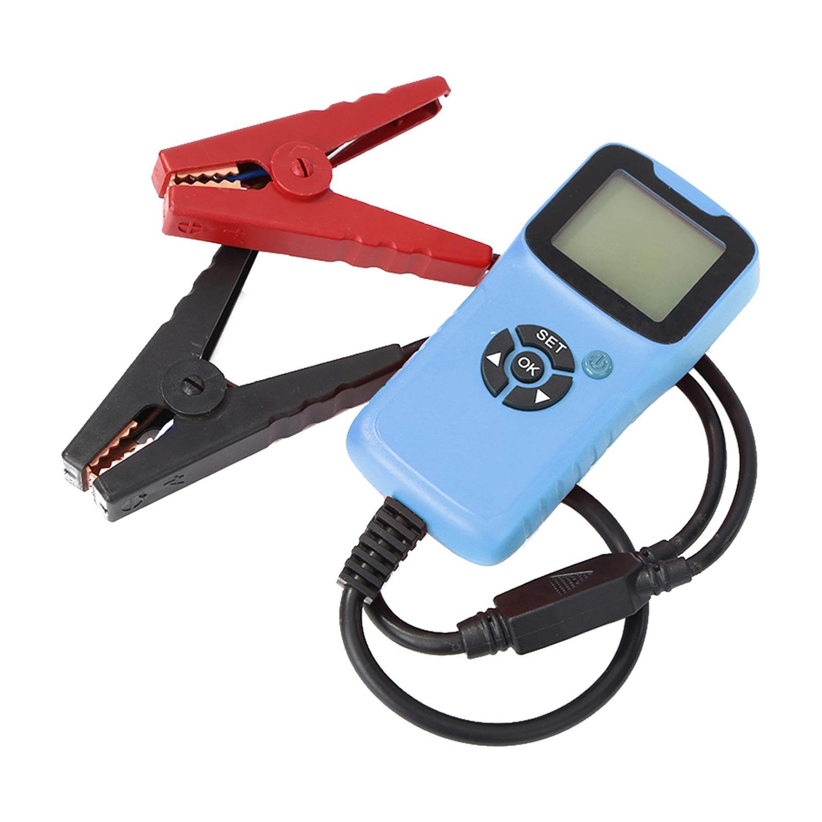 12V Battery Tester Automotive Load with Crocodile Clips CCA for Car Boat Blue