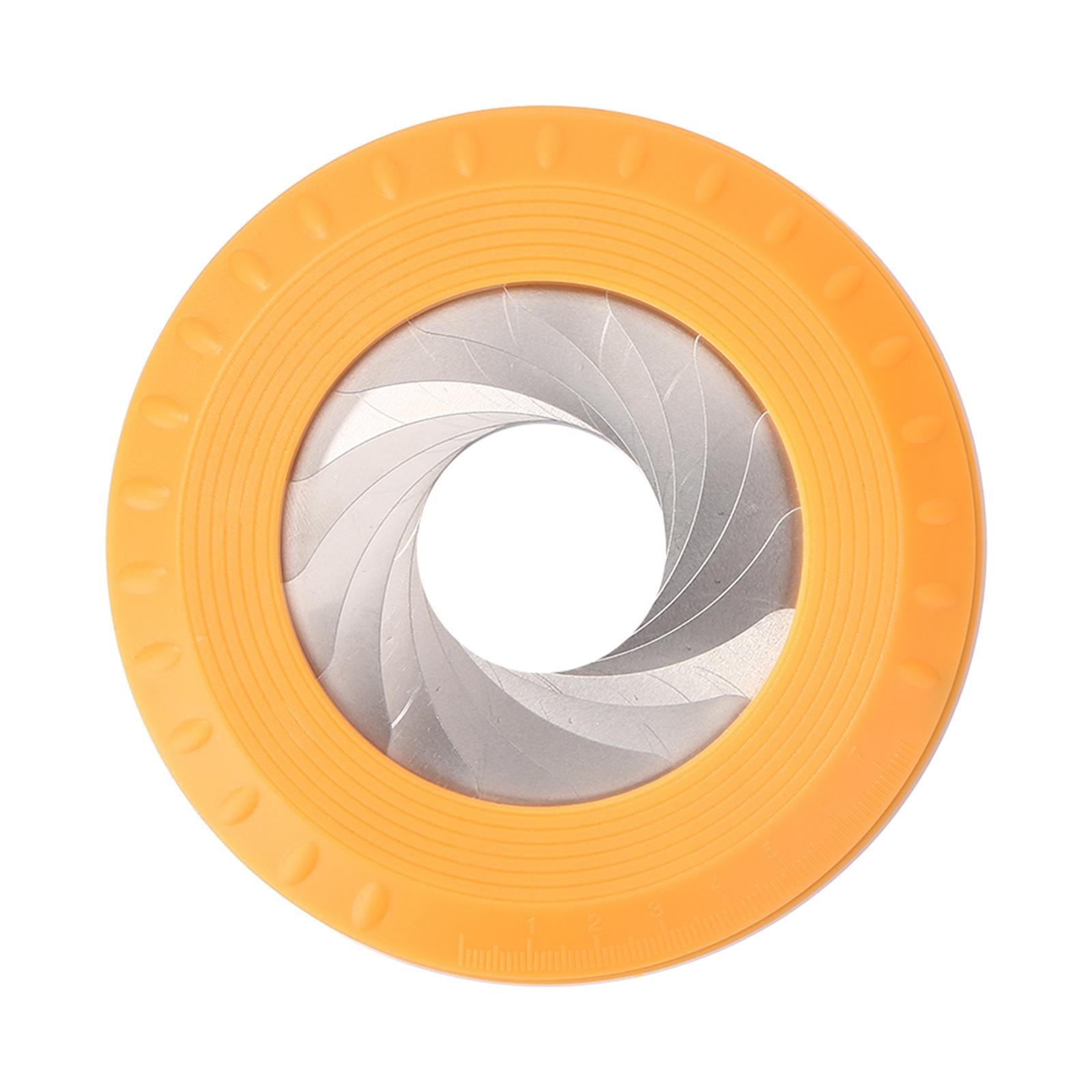 Circle Drawing Flexible Adjustable Measuring Drawing Ruler Woodworking Tool Orange