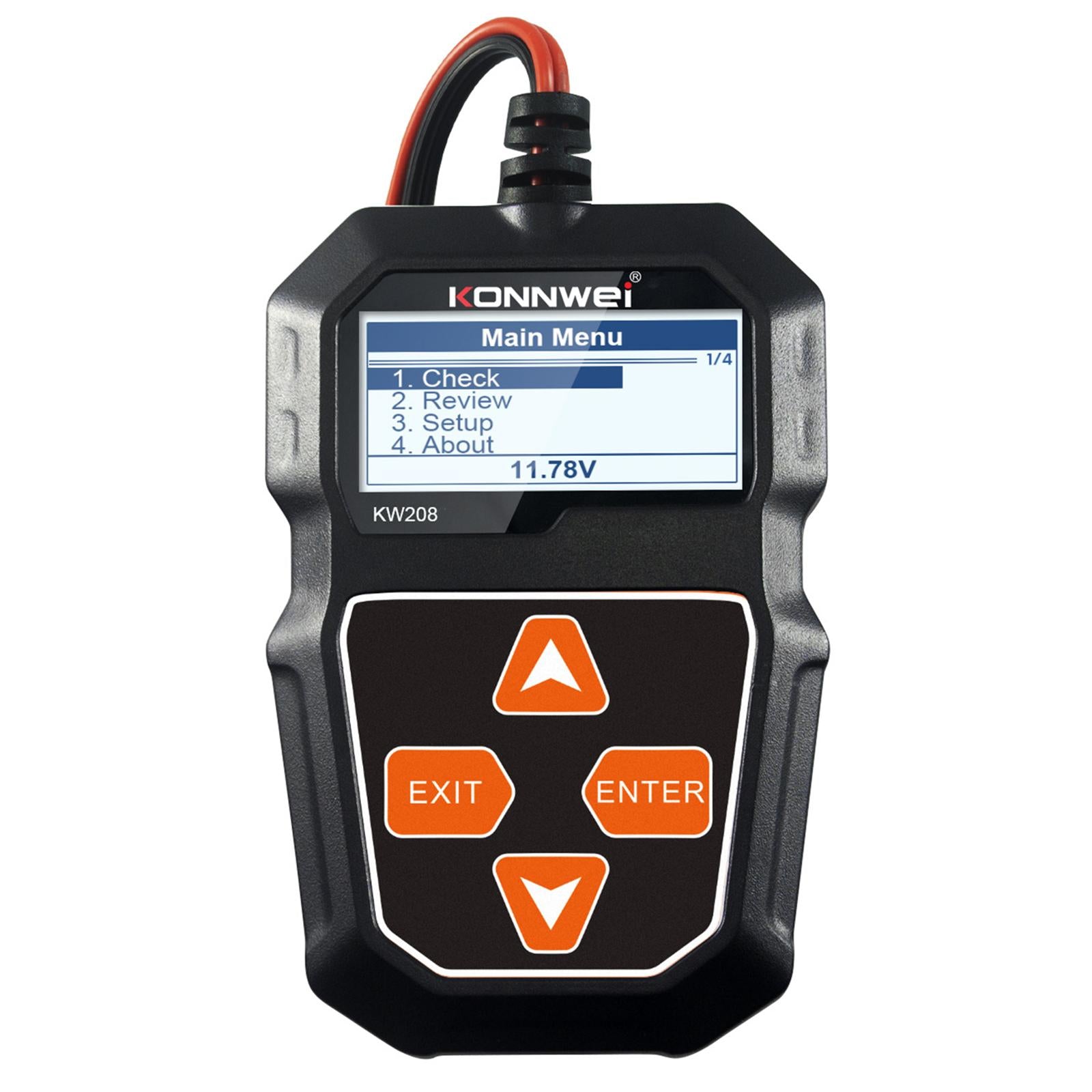 Car Battery Tester Support 8 Languages 100 to 2000CCA for ATV SUV Truck