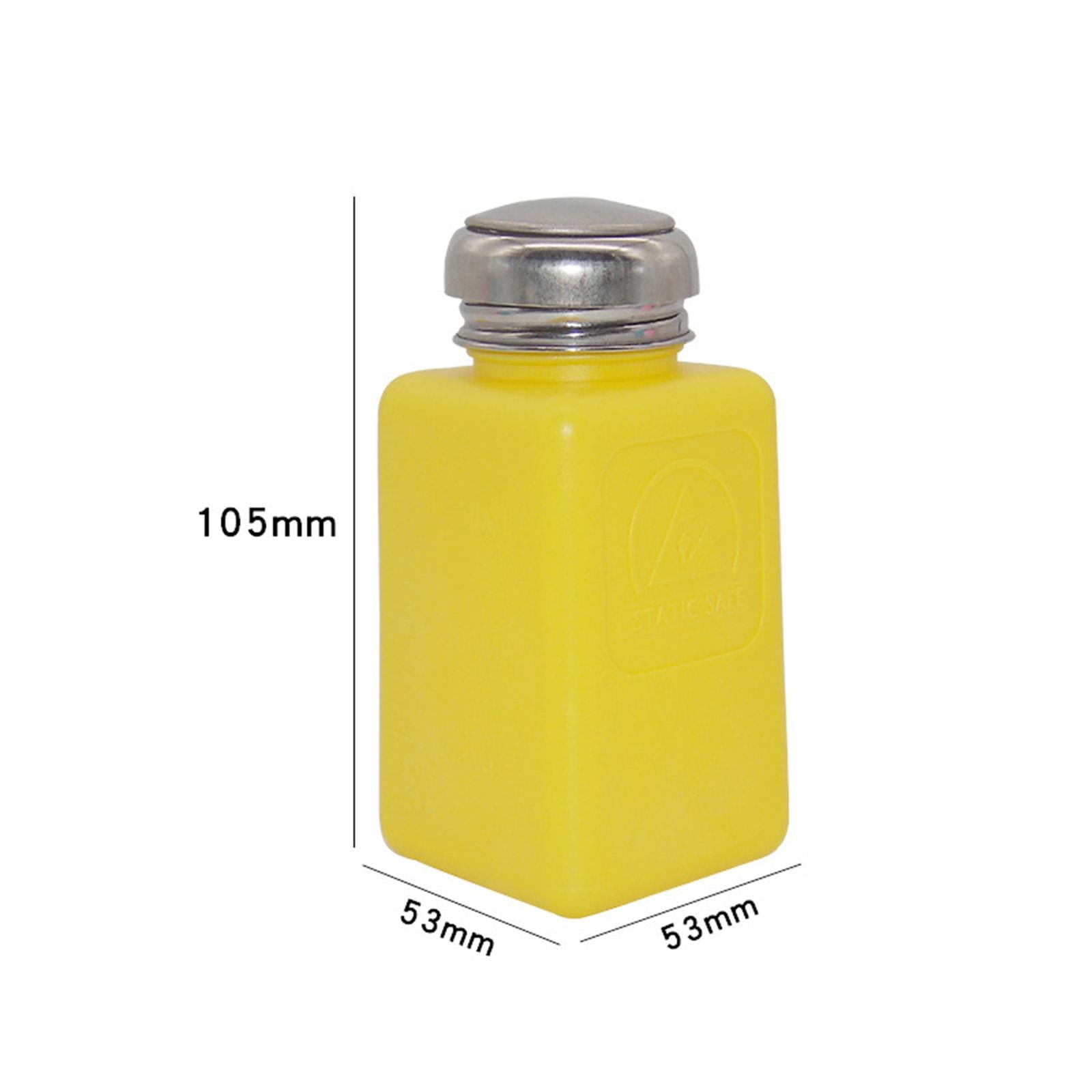 Empty Acetone Pump Dispenser Bottle Polish Remover Nails Pink 175ml