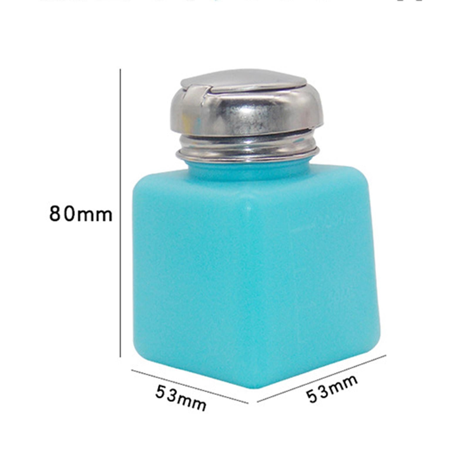 Empty Acetone Pump Dispenser Bottle Polish Remover Nails Pink 175ml