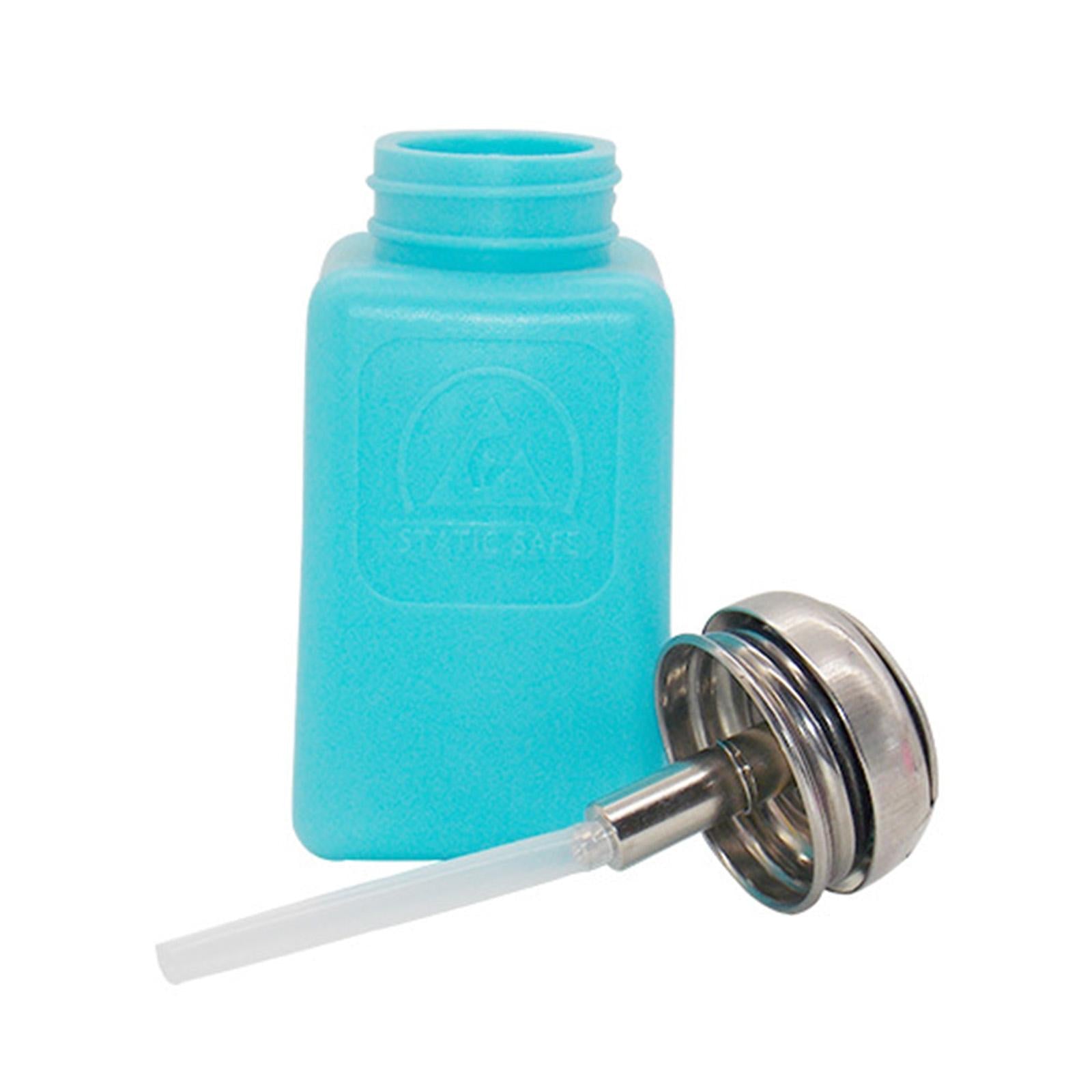 Empty Acetone Pump Dispenser Bottle Polish Remover Nails Yellow 175ml