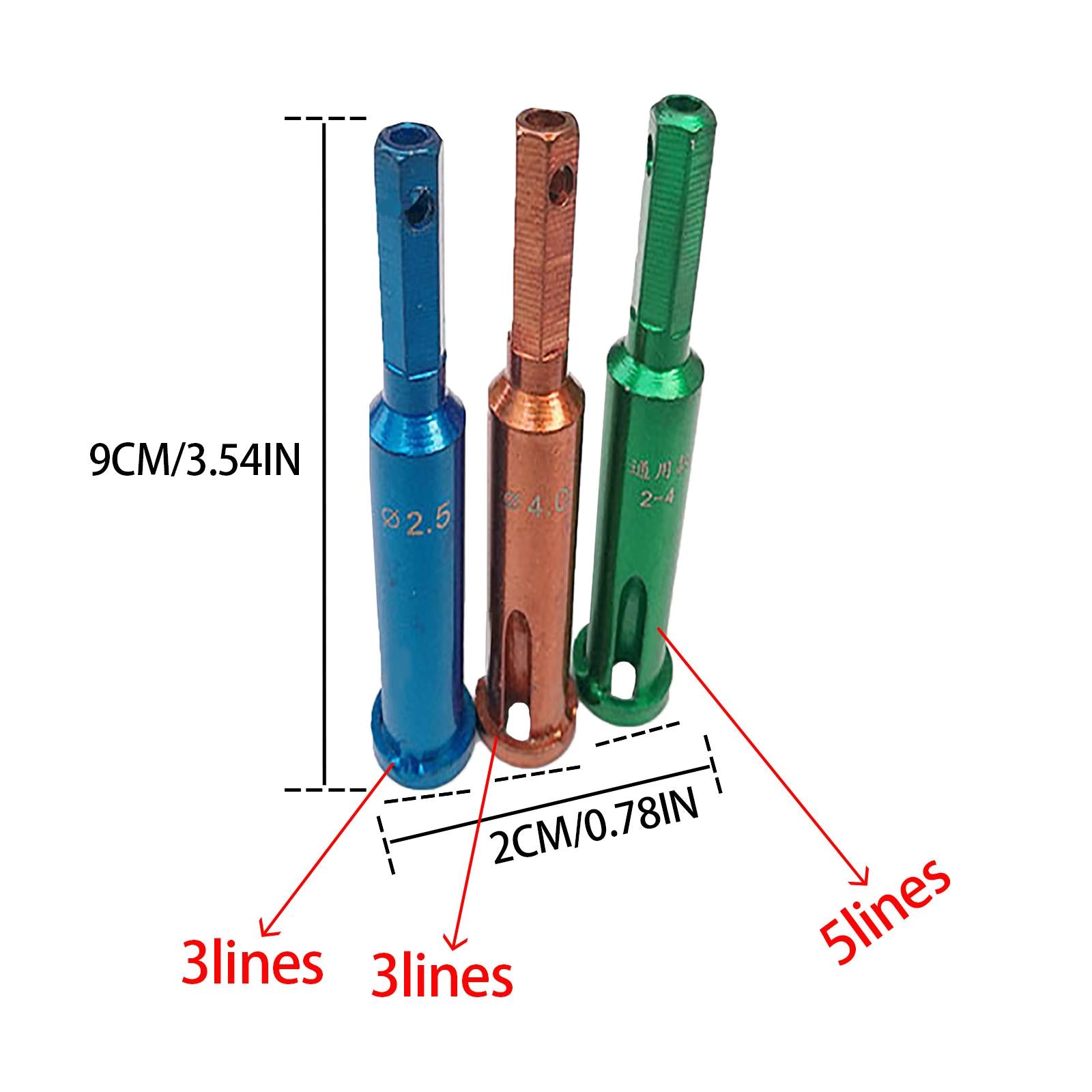 3x Wire Twisting Tools Stripper Terminals Power For Stripping Cable