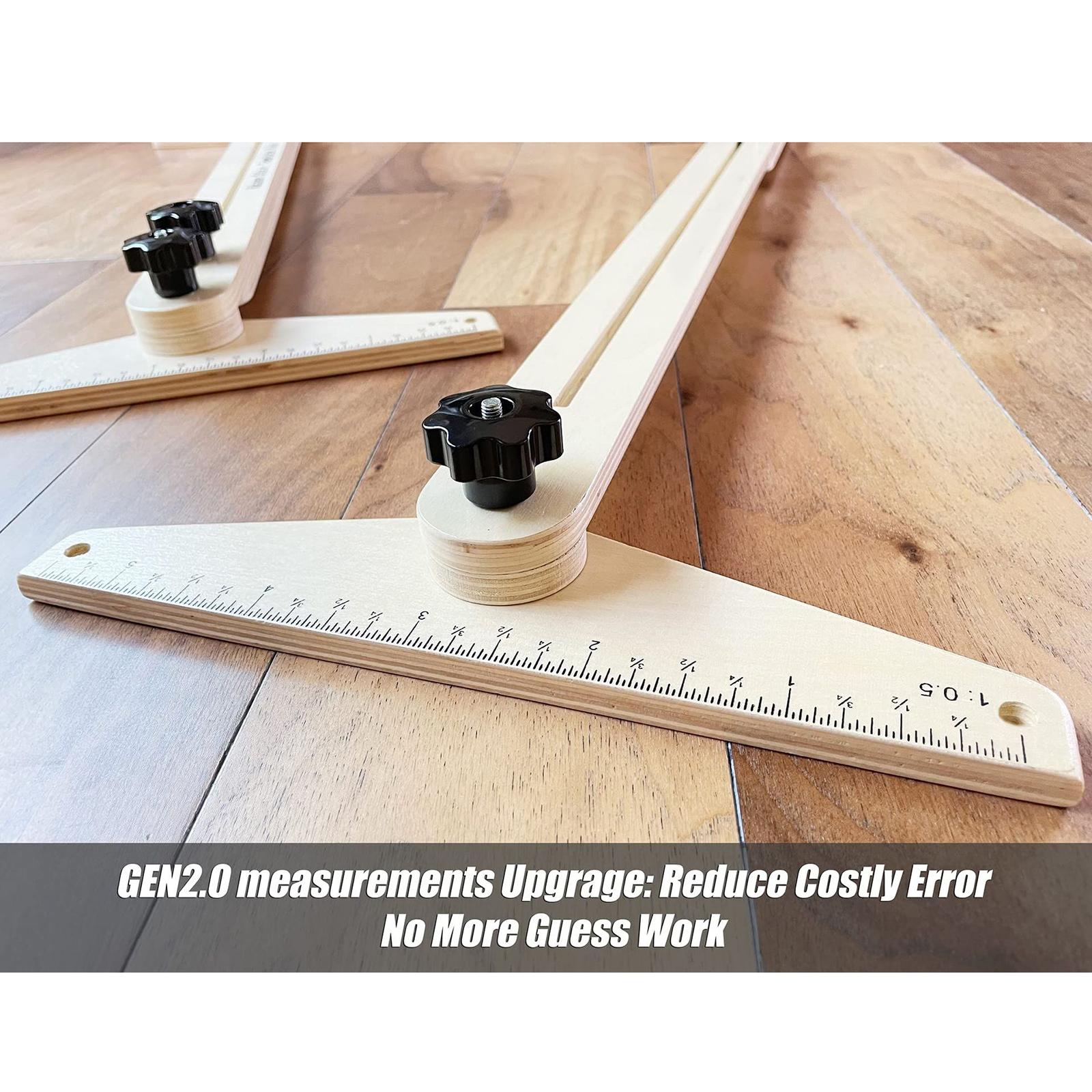 Stair Layout Gauge Shelf Scribe Layout Tool for Stairs Riser Partitions