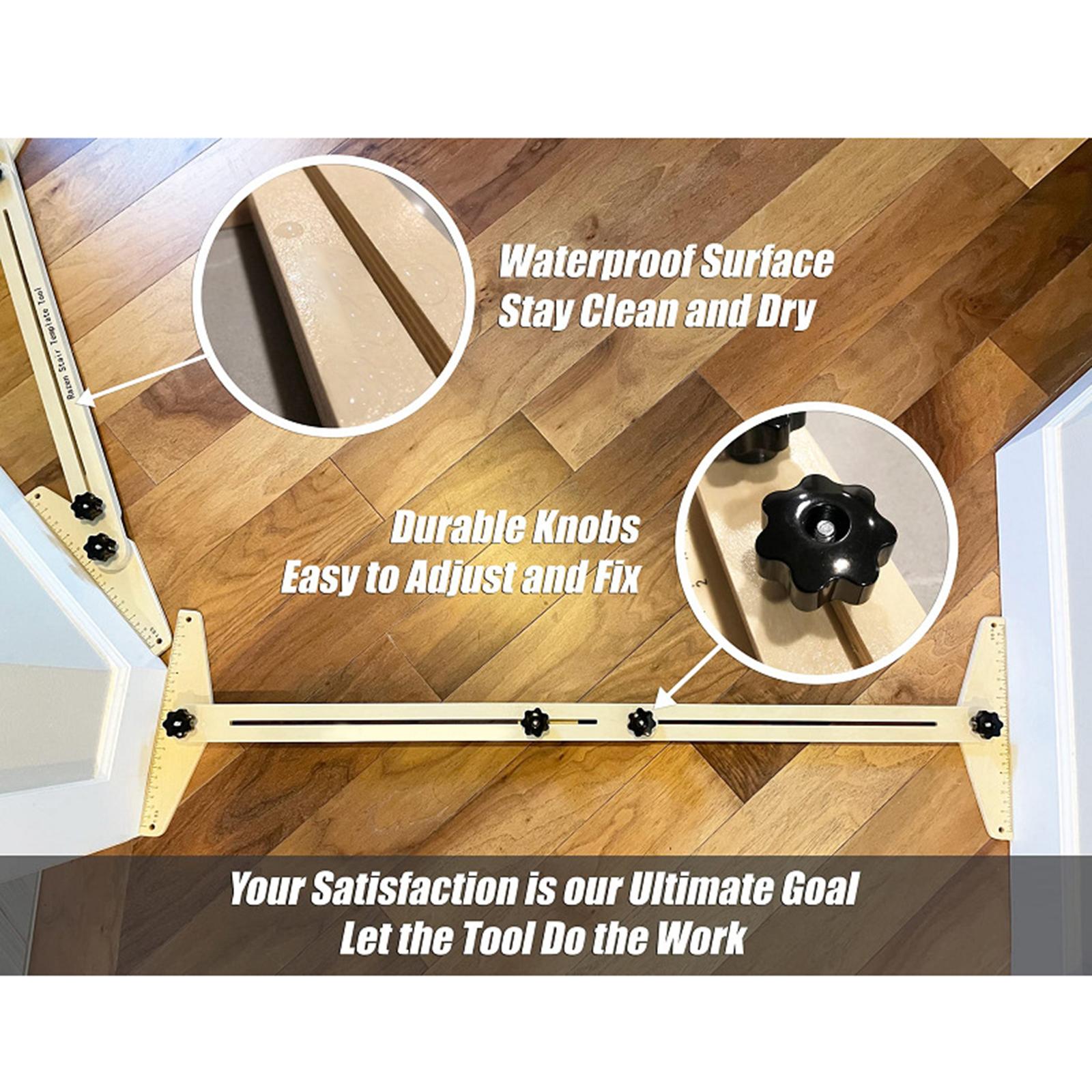 Stair Layout Gauge Shelf Scribe Layout Tool for Stairs Riser Partitions