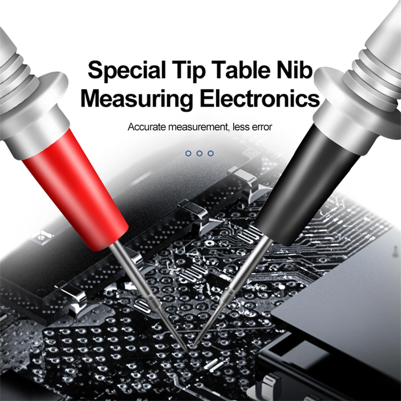 2Pcs Digital Multimeter Test Leads Kit Practical Tool for Electronic Work