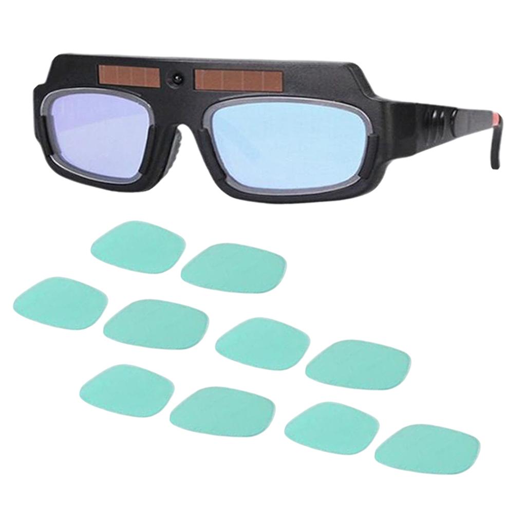 Anti-Flog Welding Goggles Protect Eyes from Spark for Electric Welding 10 Protective Films