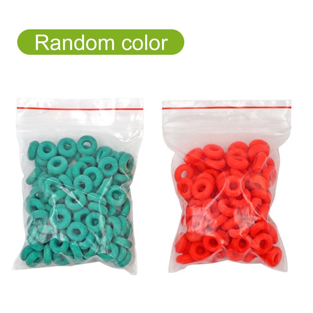 Animal Castration Pliers with 100 Pieces Rubber Rings for Lambs Piglets Castration Rings