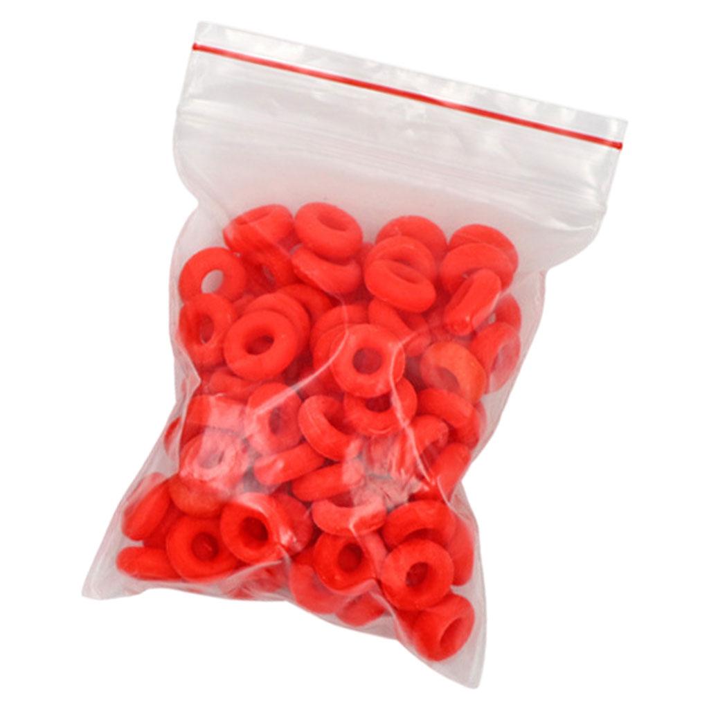 Animal Castration Pliers with 100 Pieces Rubber Rings for Lambs Piglets Castration Rings