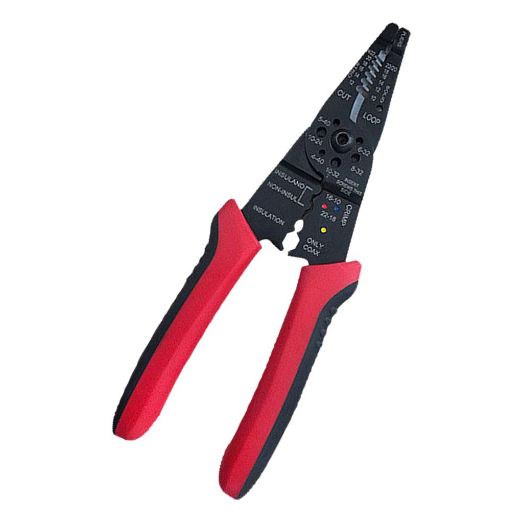 Professional 8-Inch Wire Stripper and Cutter for Electrician Jewelry Making