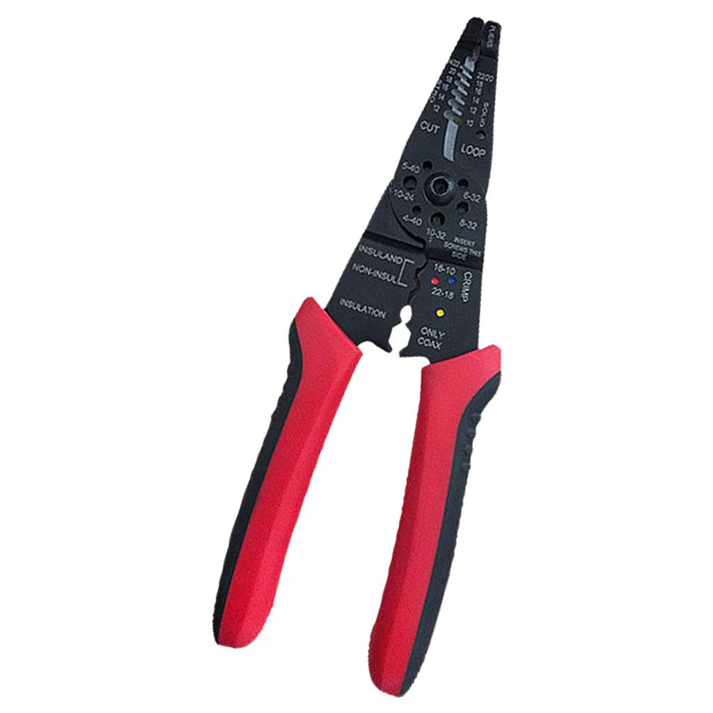 Professional 8-Inch Wire Stripper and Cutter for Electrician Jewelry Making