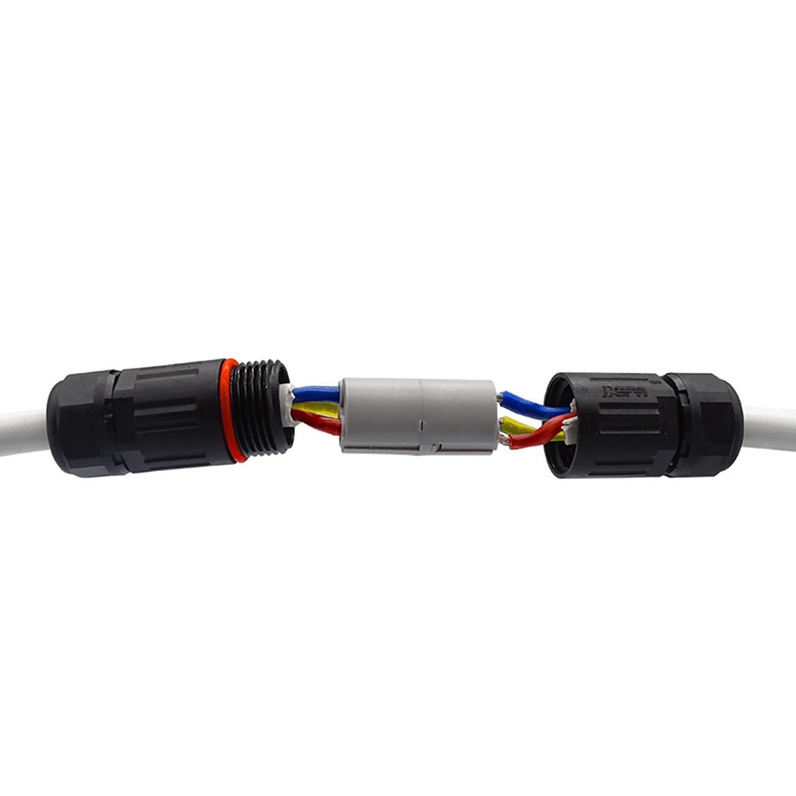 Waterproof Cable Connector Electrical Wire Connector 3 Core