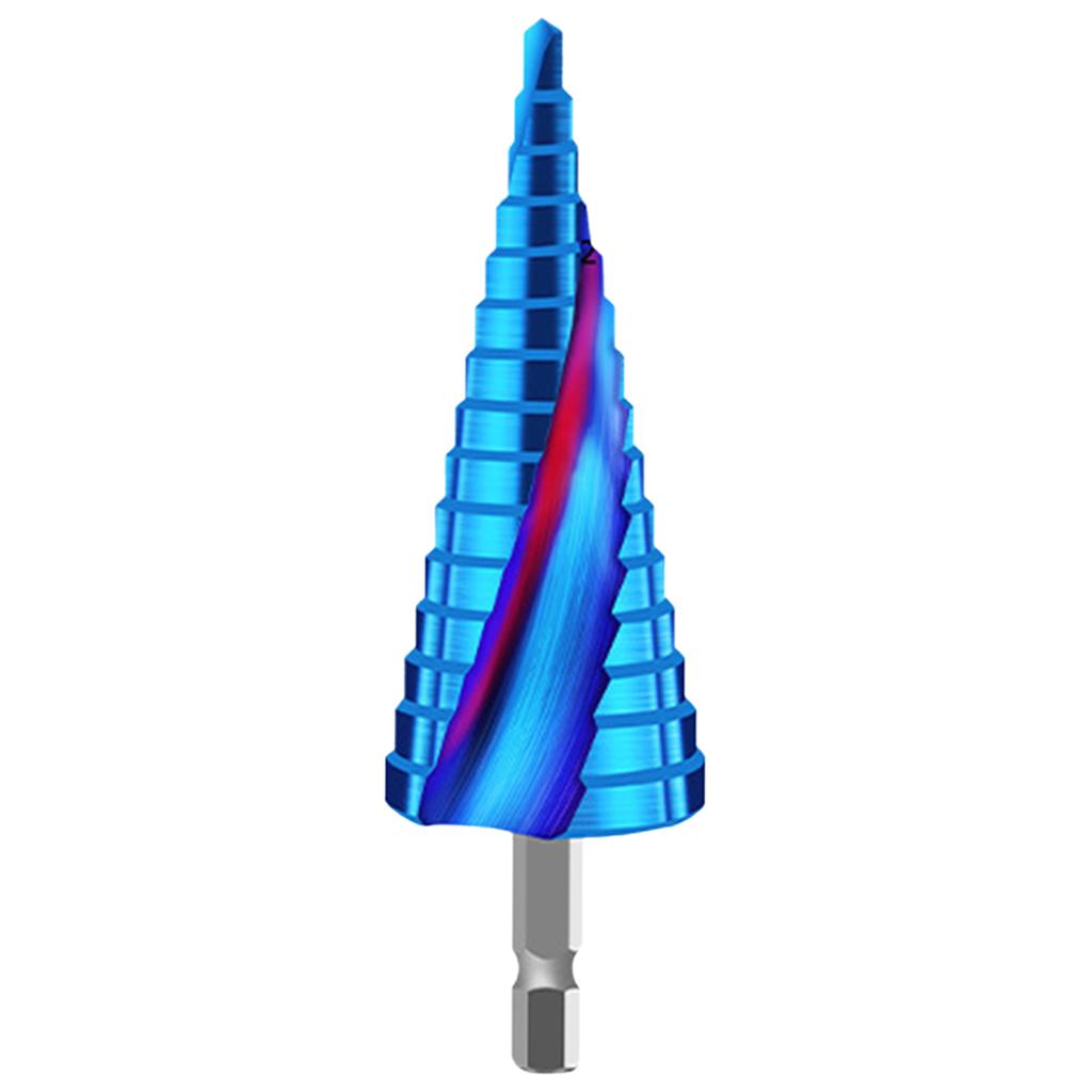 Metal Step Drill Drilling , Blue for 4-20 Tier 9 4-12 Tier 5 4-32 Tier 15 Spiral Slot