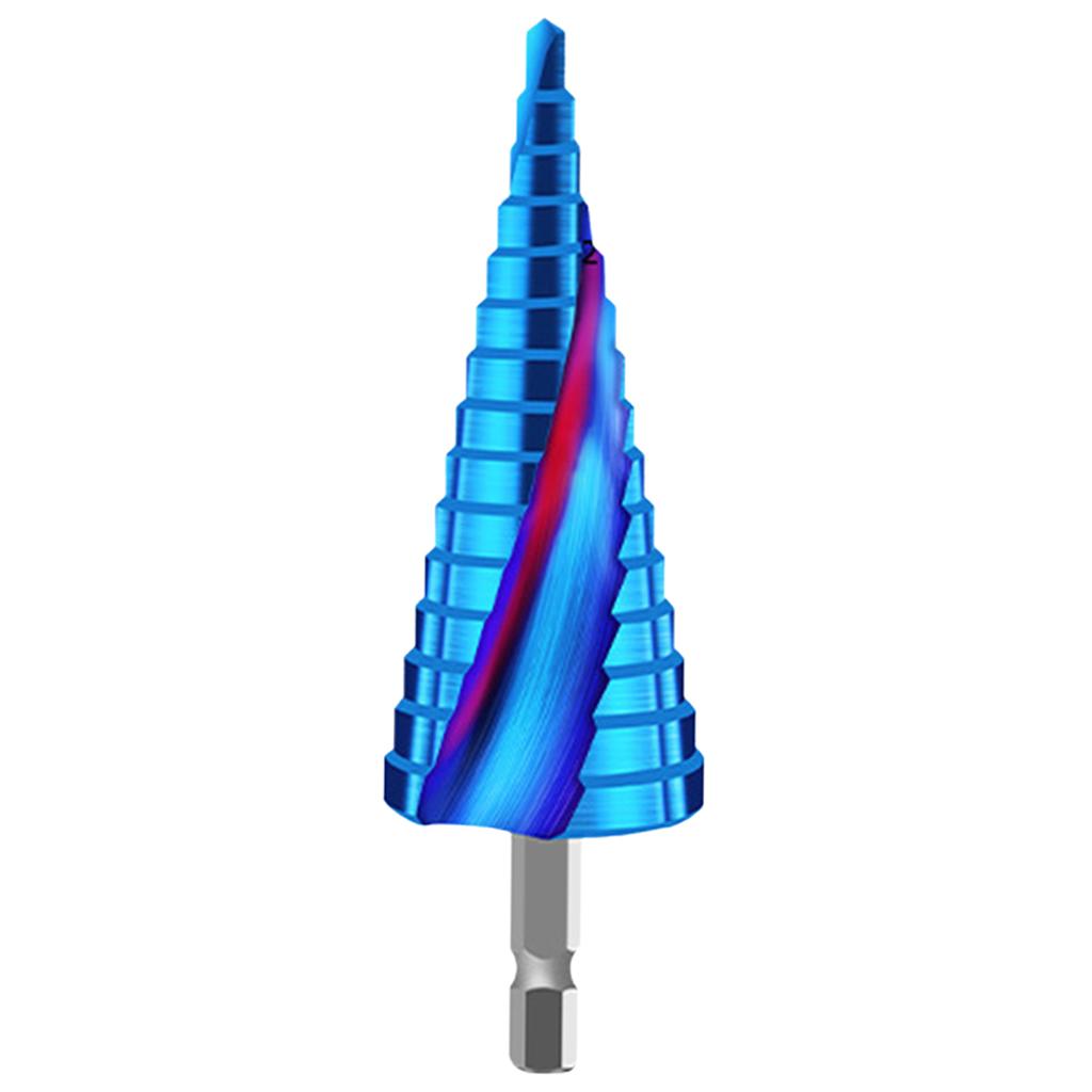 Metal Step Drill Drilling , Blue for 4-20 Tier 9 4-12 Tier 5 4-32 Tier 15 Spiral Slot