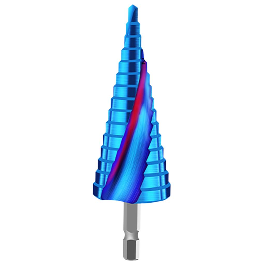 Metal Step Drill Drilling , Blue for 4-20 Tier 9 4-12 Tier 5 4-32 Tier 15 Spiral Slot