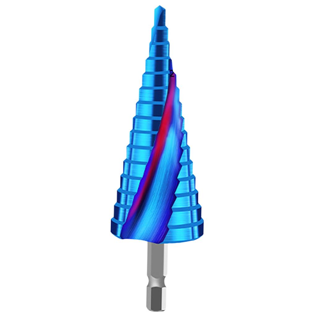 Metal Step Drill Drilling , Blue for 4-20 Tier 9 4-12 Tier 5 4-32 Tier 15 Spiral Slot