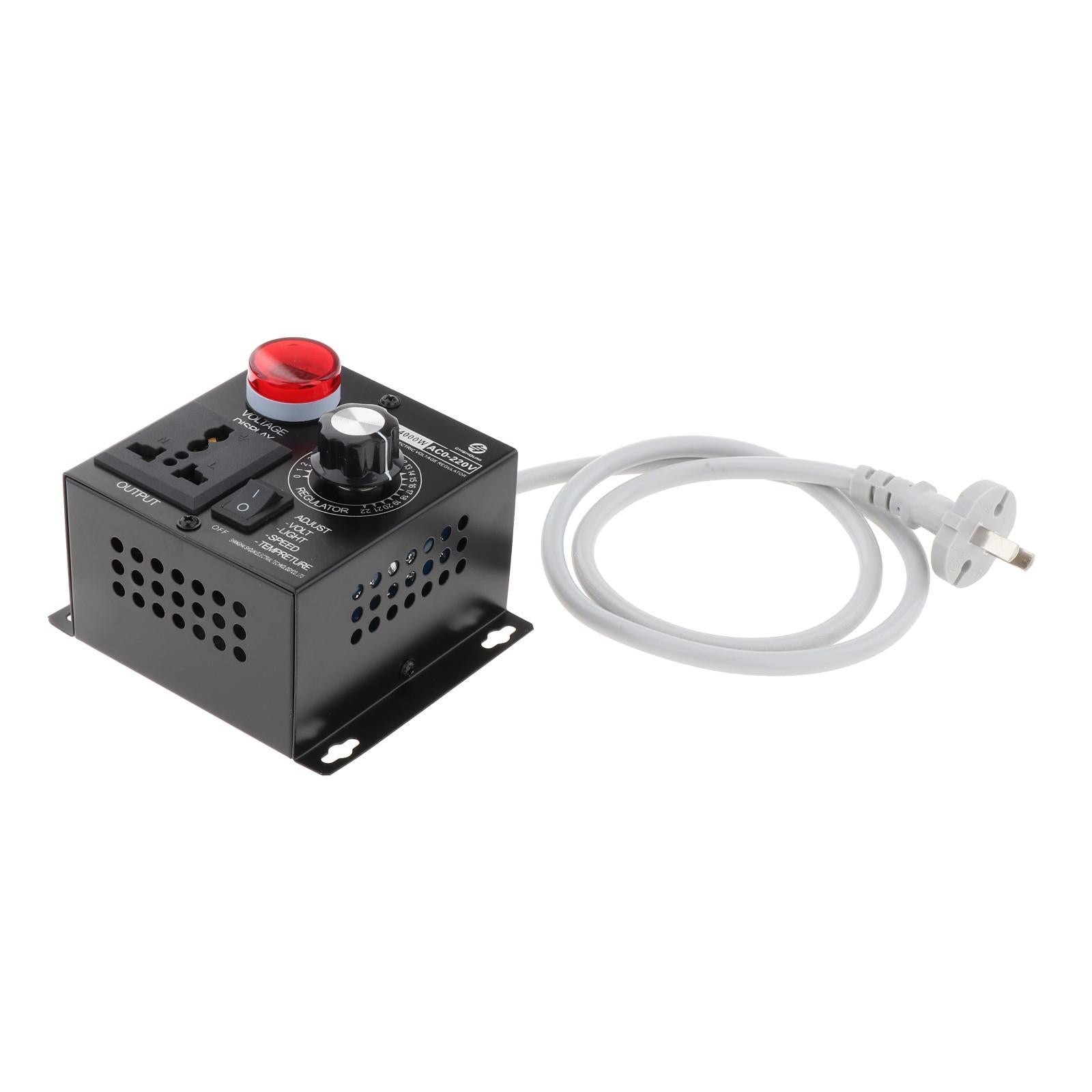 4000W US 110V Variable Voltage Controller For Light Fan Speed Motor Dimmer
