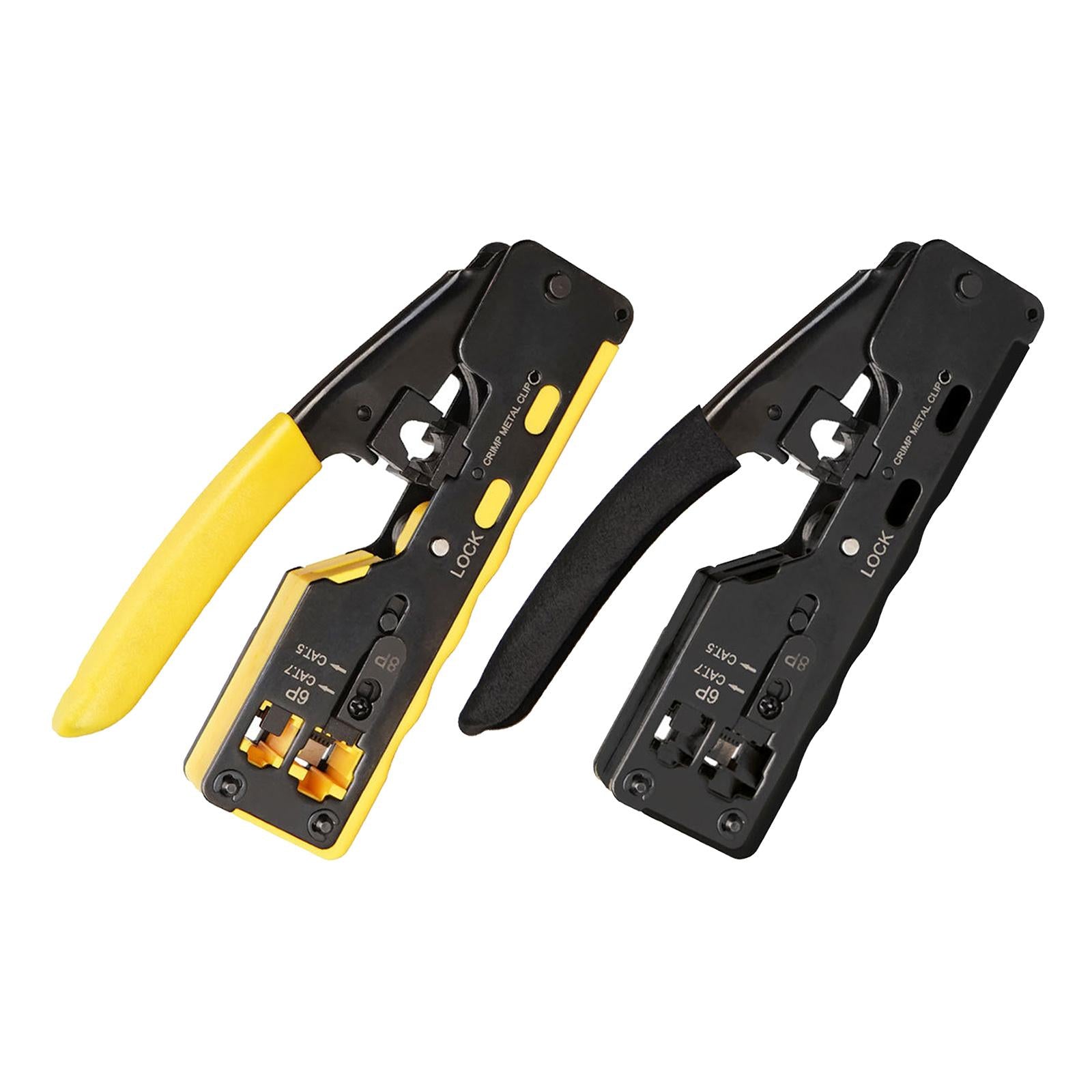 Professional Wire Crimpers Installation Network Tool Tool Compact Portable Yellow