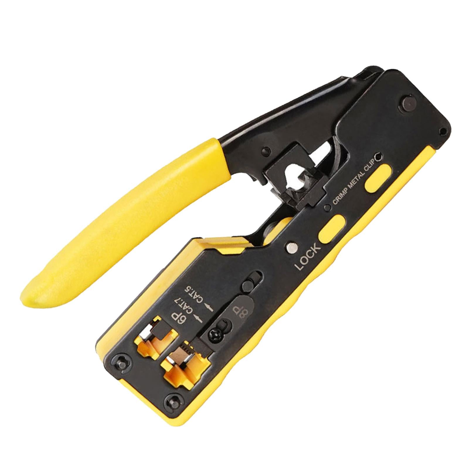 Professional Wire Crimpers Installation Network Tool Tool Compact Portable Yellow