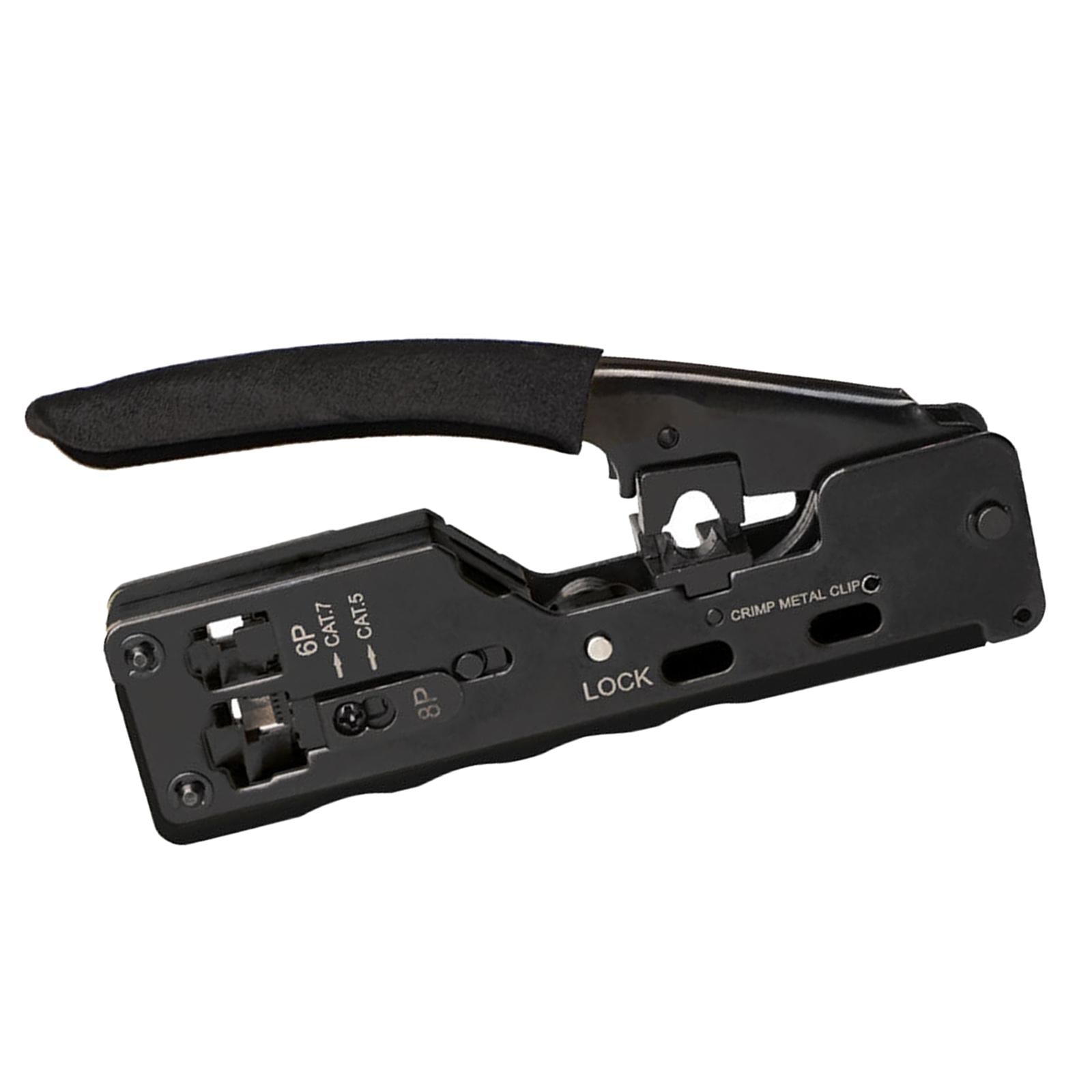Professional Wire Crimpers Installation Network Tool Tool Compact Portable Black