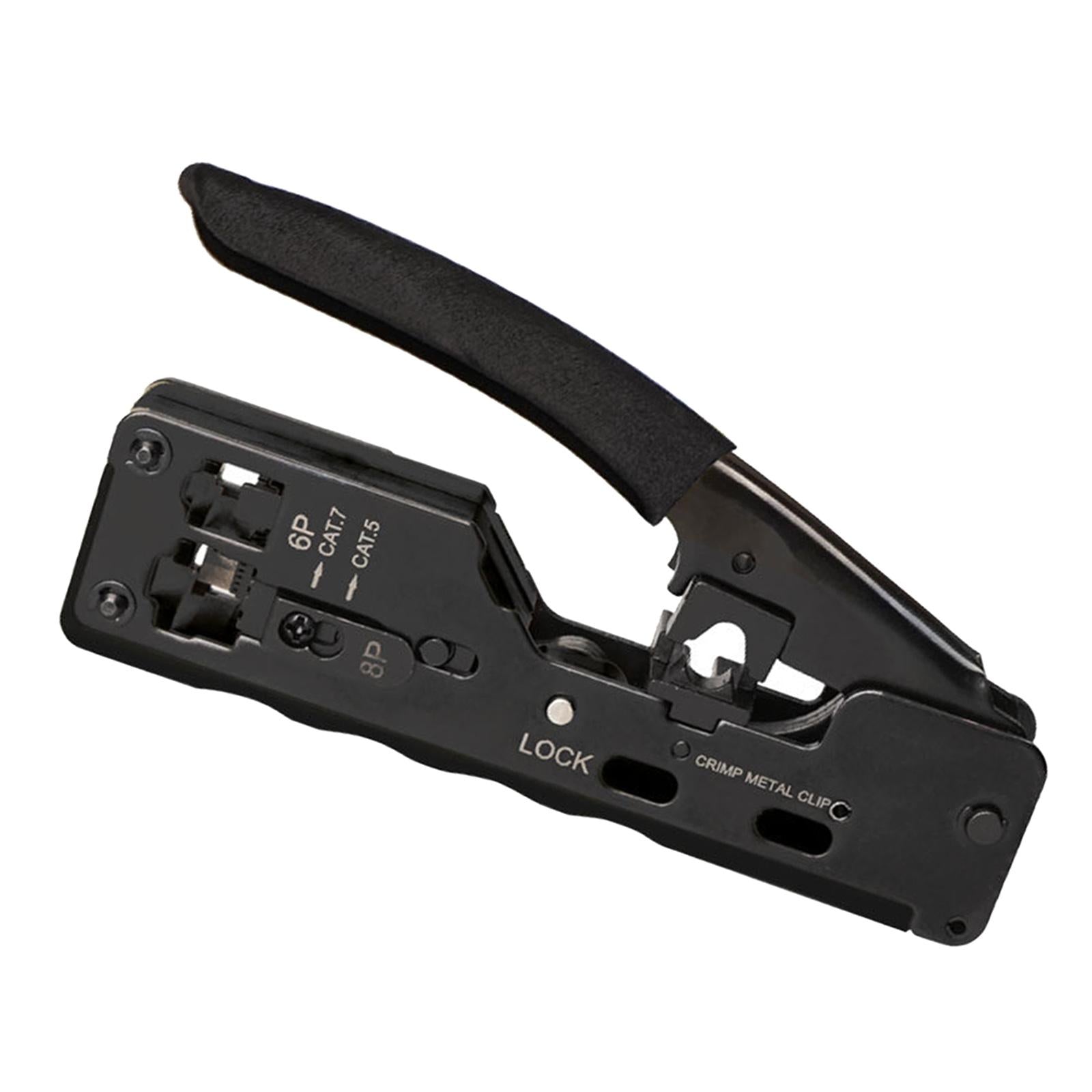 Professional Wire Crimpers Installation Network Tool Tool Compact Portable Black