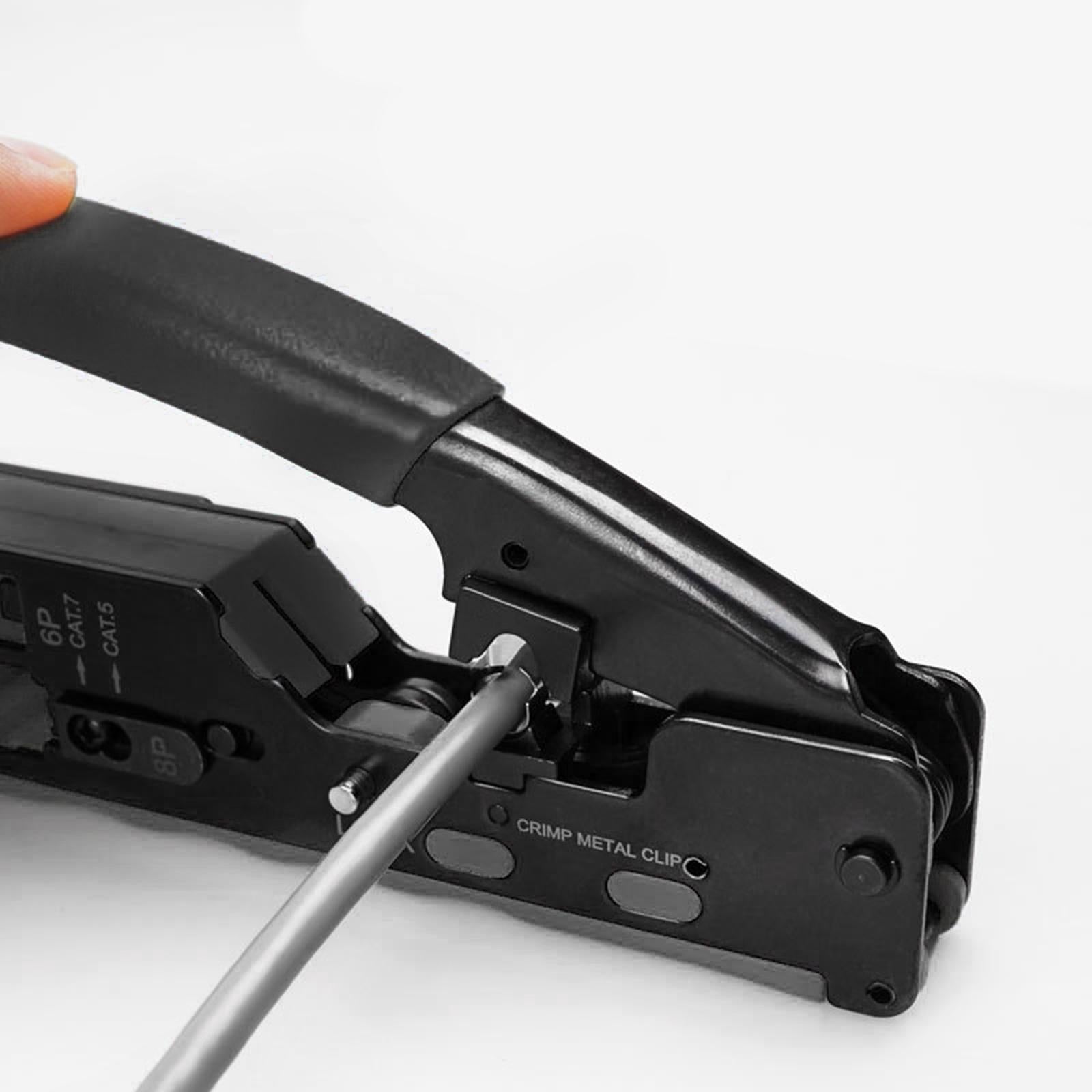 Professional Wire Crimpers Installation Network Tool Tool Compact Portable Black