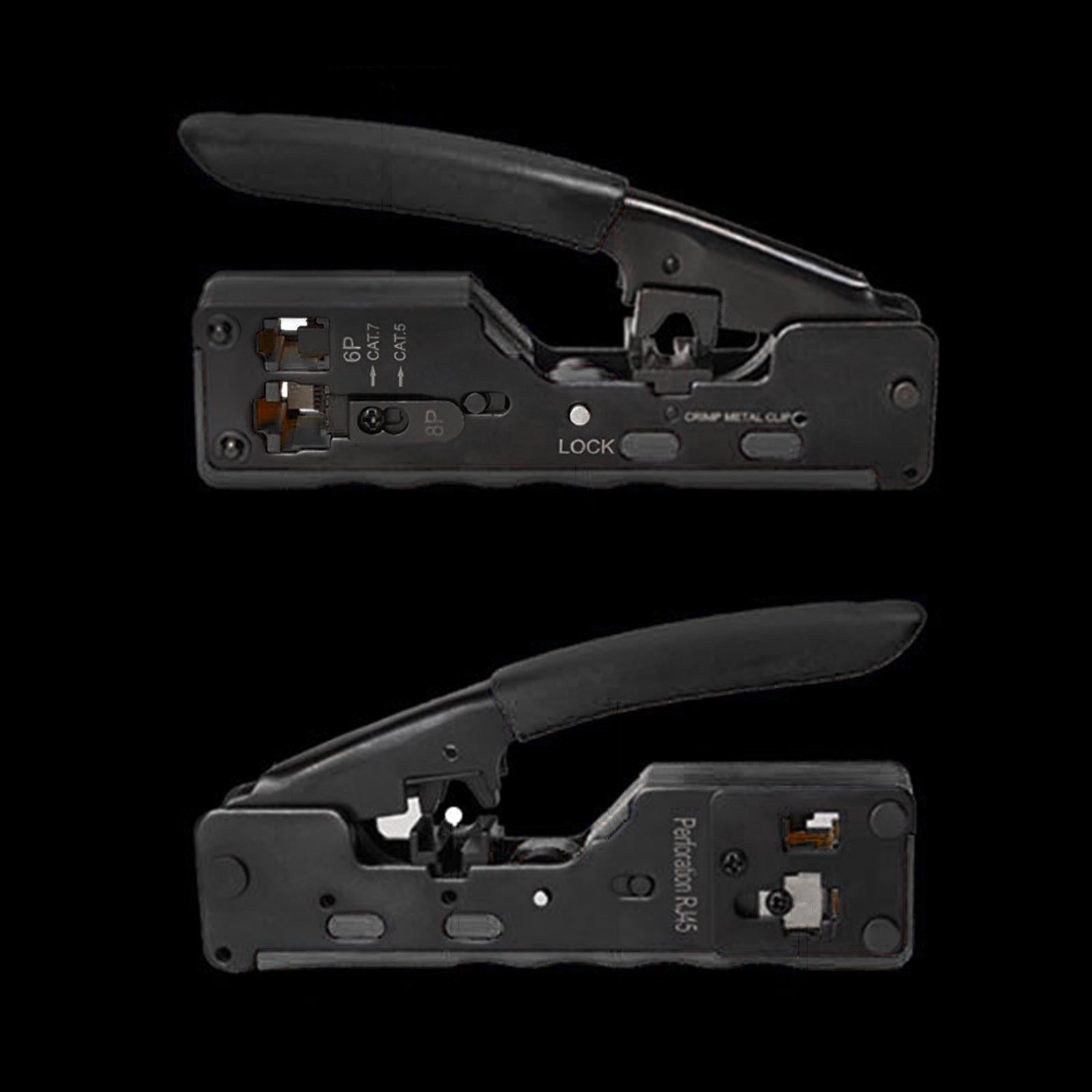 Professional Wire Crimpers Installation Network Tool Tool Compact Portable Black