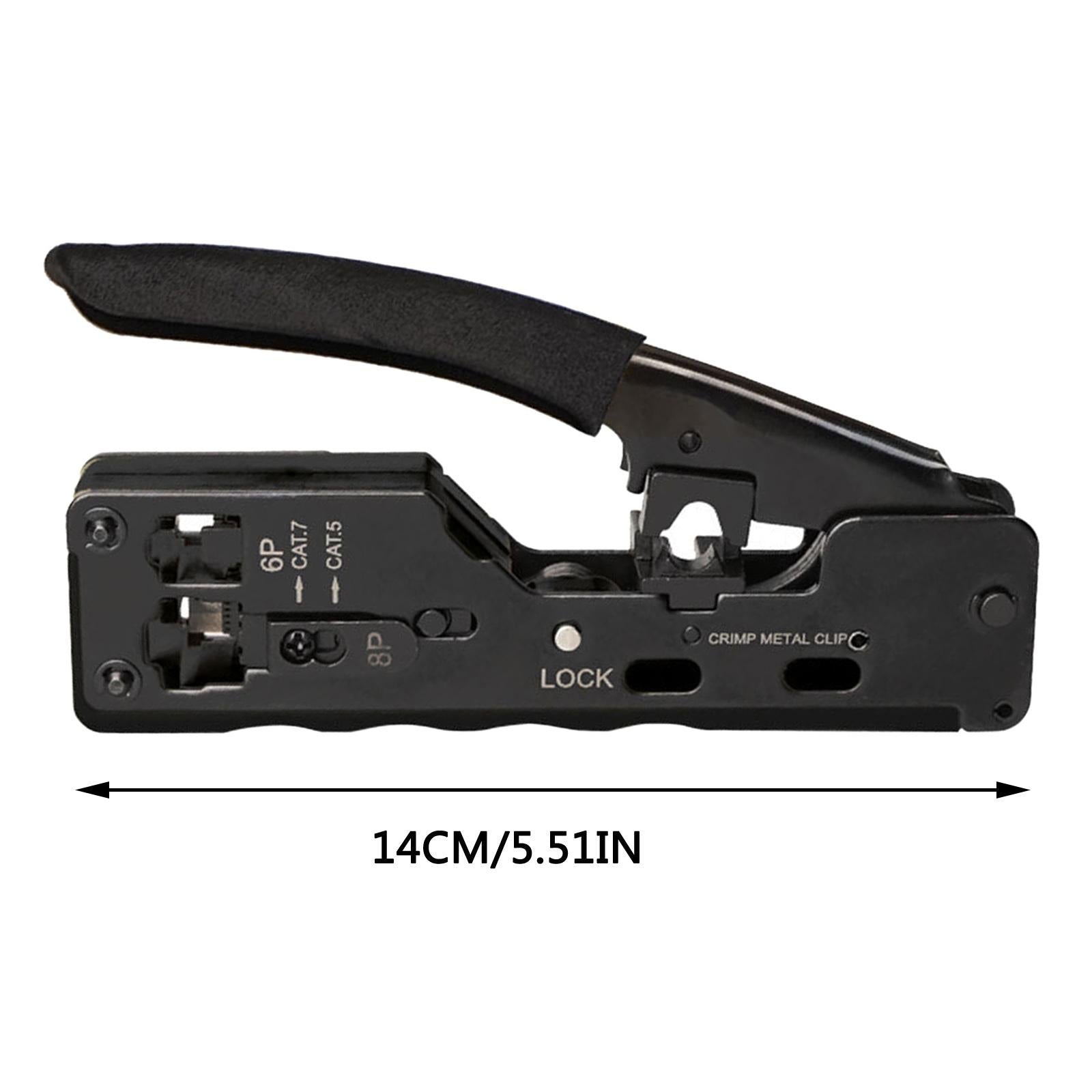 Professional Wire Crimpers Installation Network Tool Tool Compact Portable Black