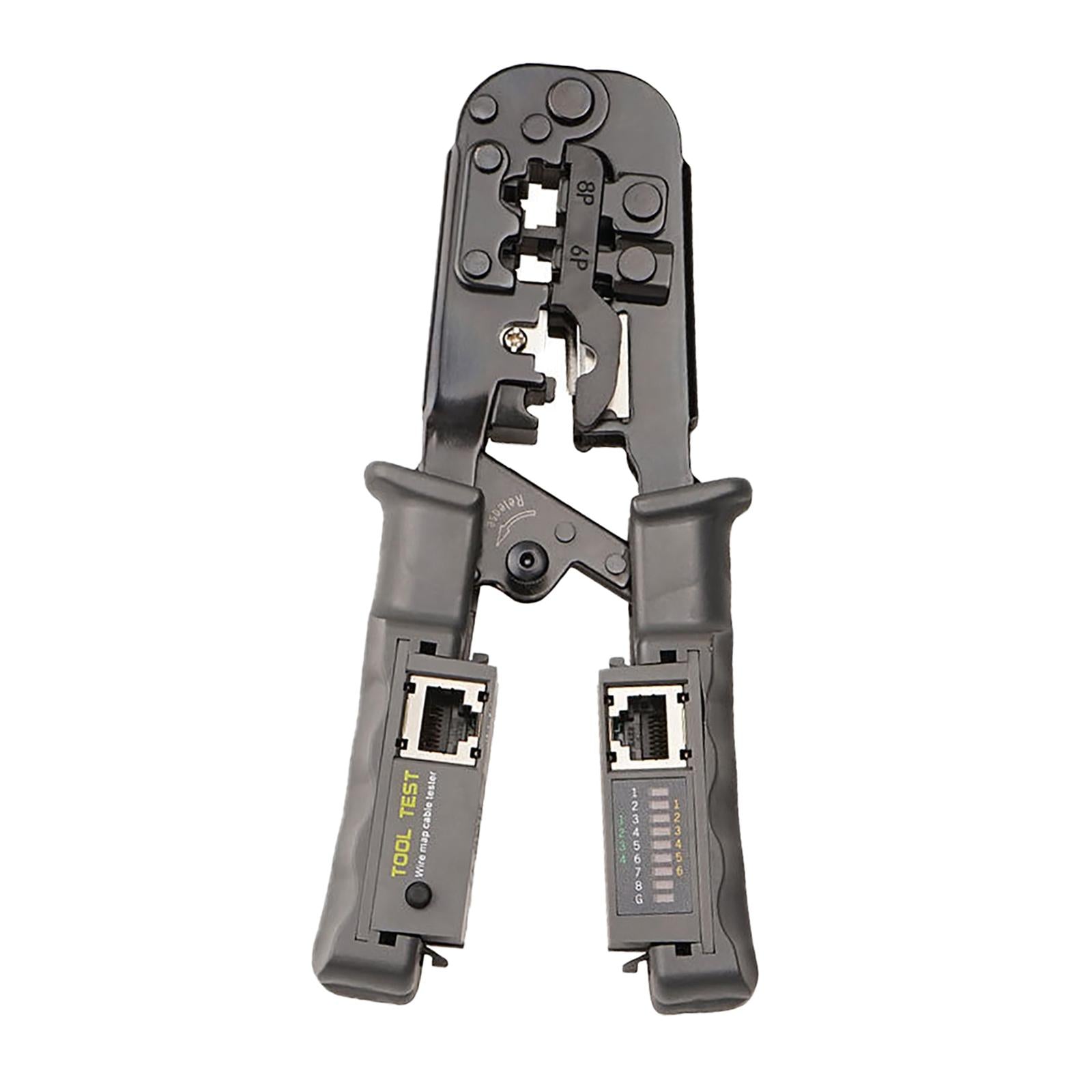 Compact Pass through Crimping Tool All-In-One 8P-Rj-45 for Cat6 Cat7 Cat5