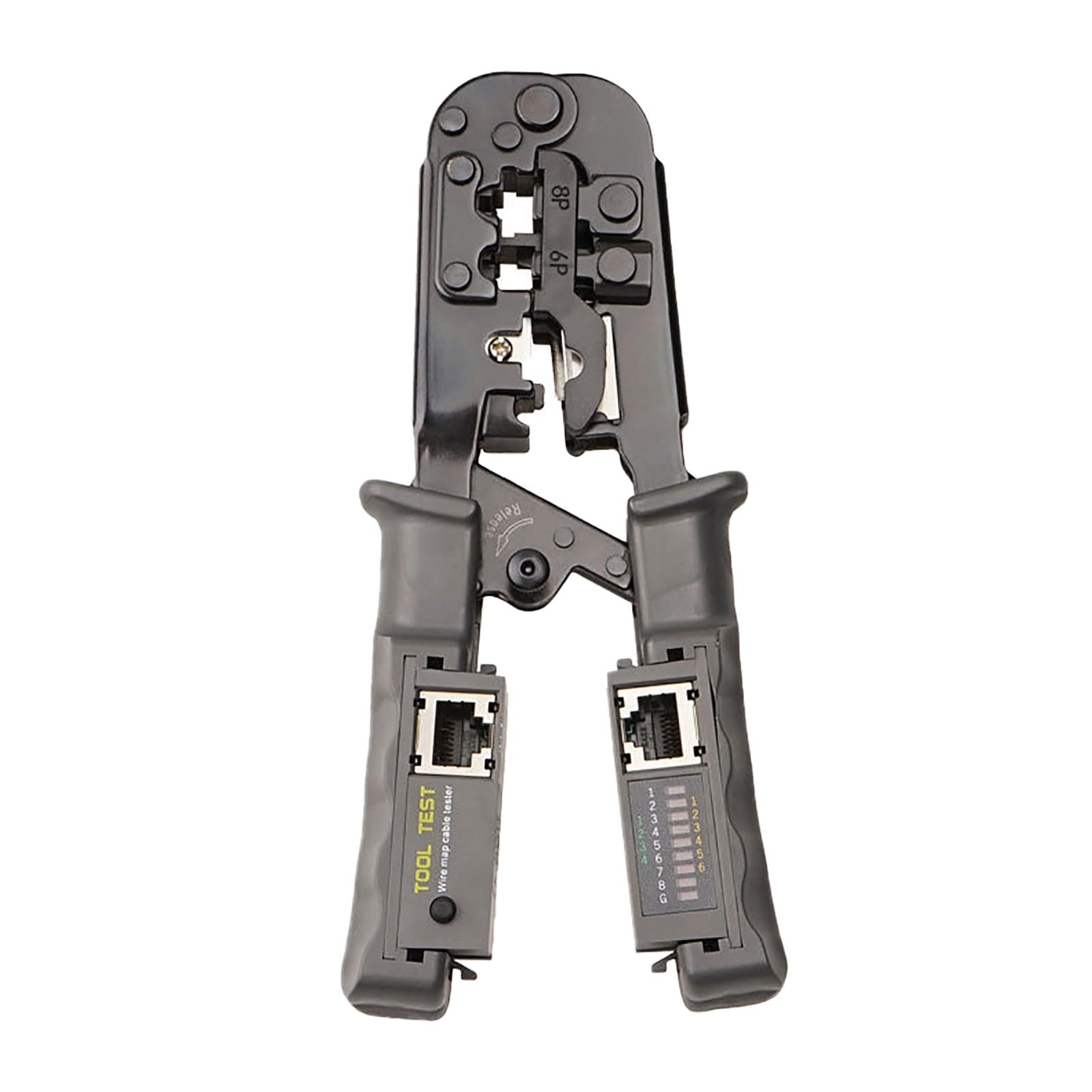 Compact Pass through Crimping Tool All-In-One 8P-Rj-45 for Cat6 Cat7 Cat5
