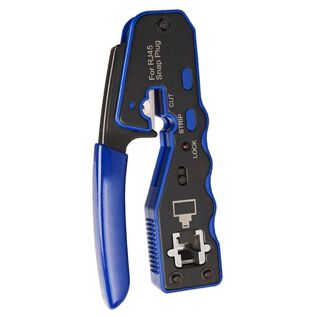 Network Cable Pliers Ratcheting Modular Clamp Pliers for 8P