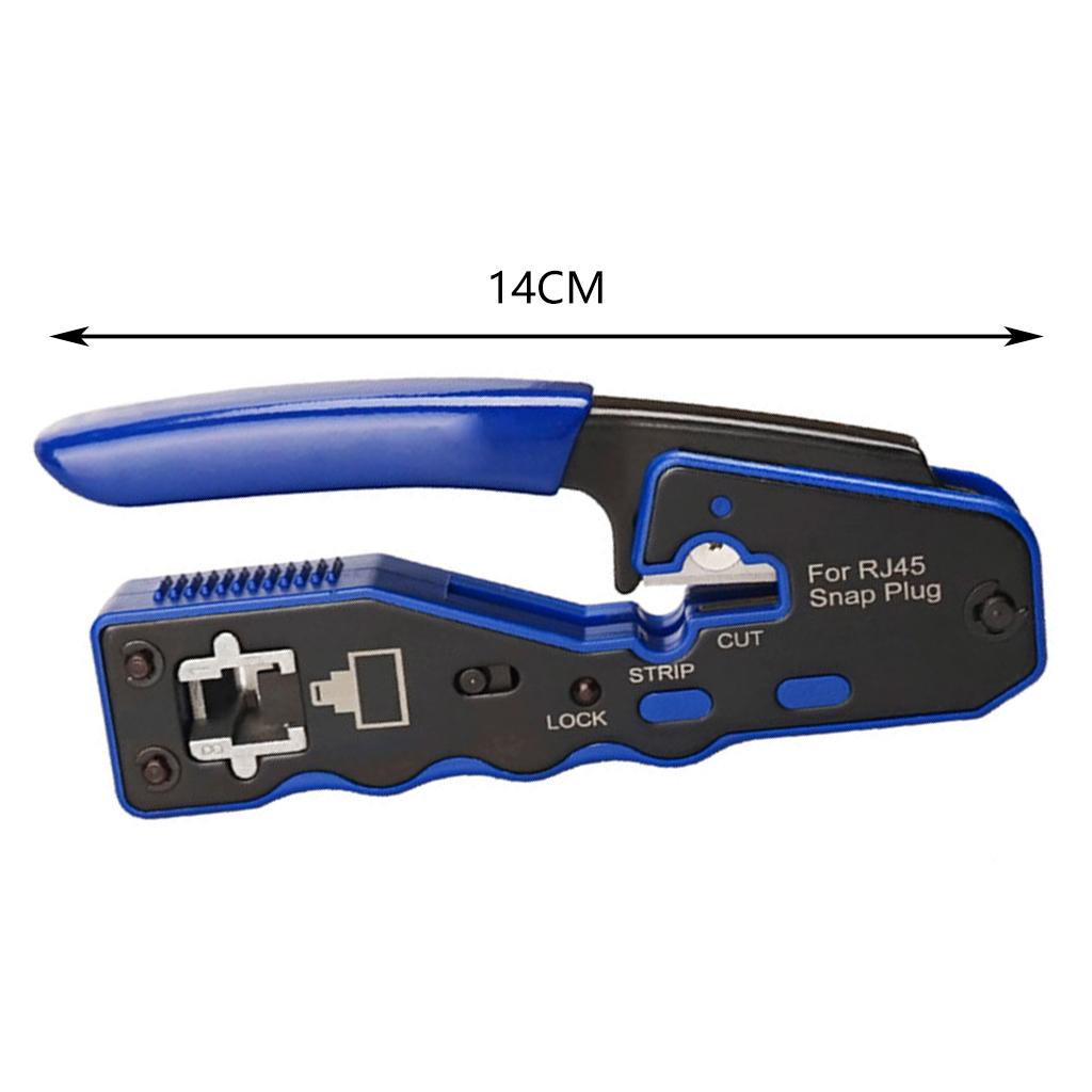 Network Cable Pliers Ratcheting Modular Clamp Pliers for 8P