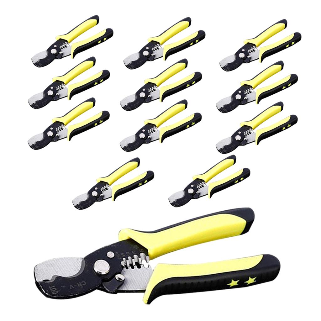 Pro Wire Stripper Network Tool Cutter Hand Tool Tool for Electrical Wire 12pcs