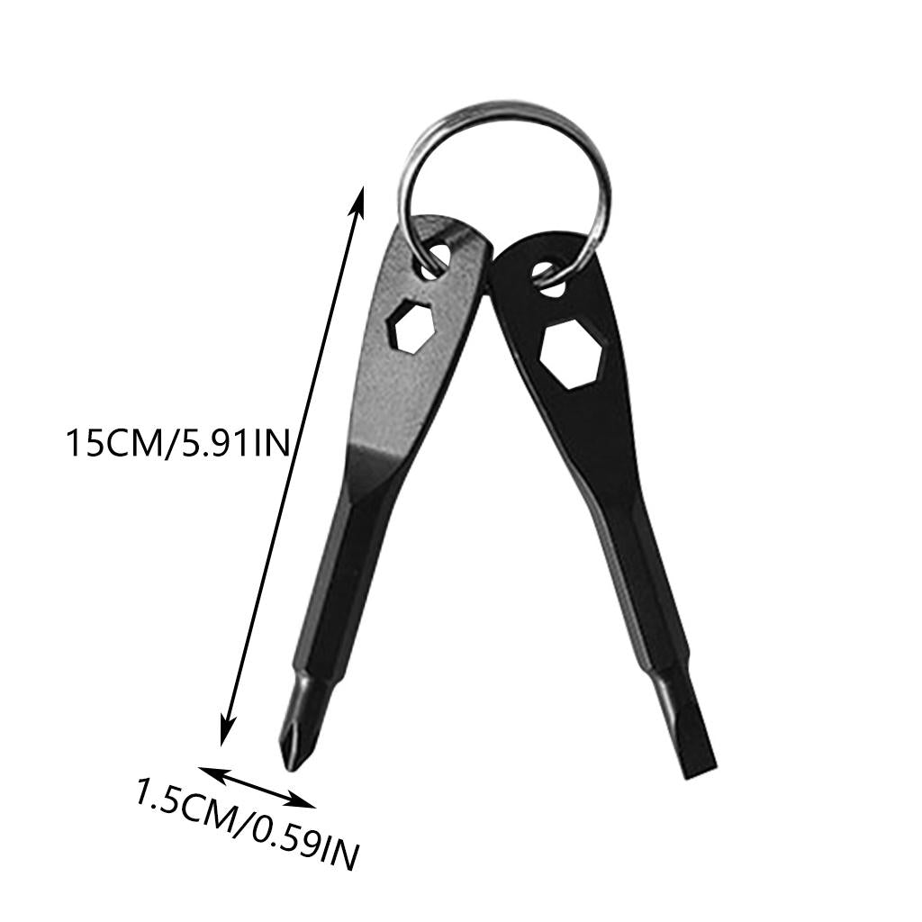 Screwdriver Set Flathead and Phillips Screwdriver for Dad Husband Men Adult Black