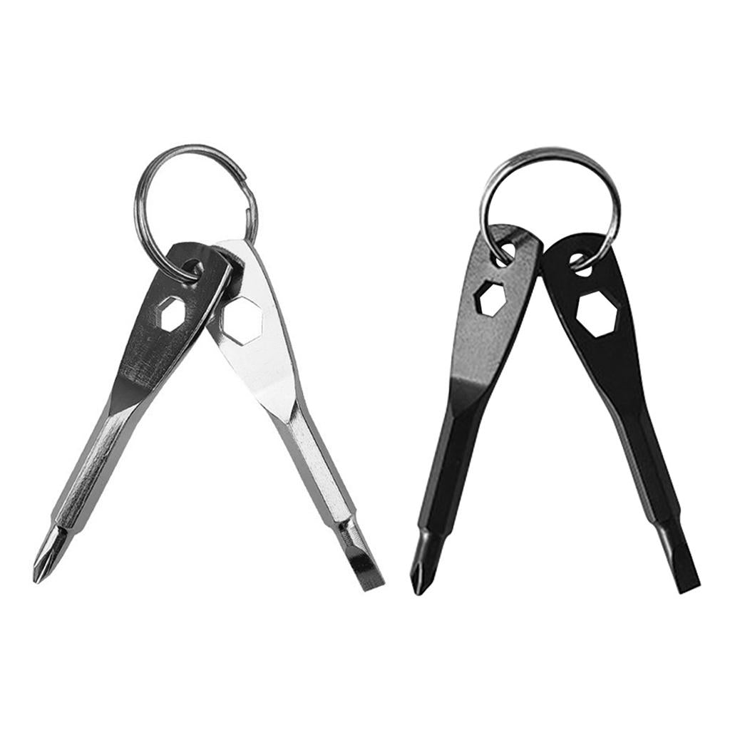 Screwdriver Set Flathead and Phillips Screwdriver for Dad Husband Men Adult Black