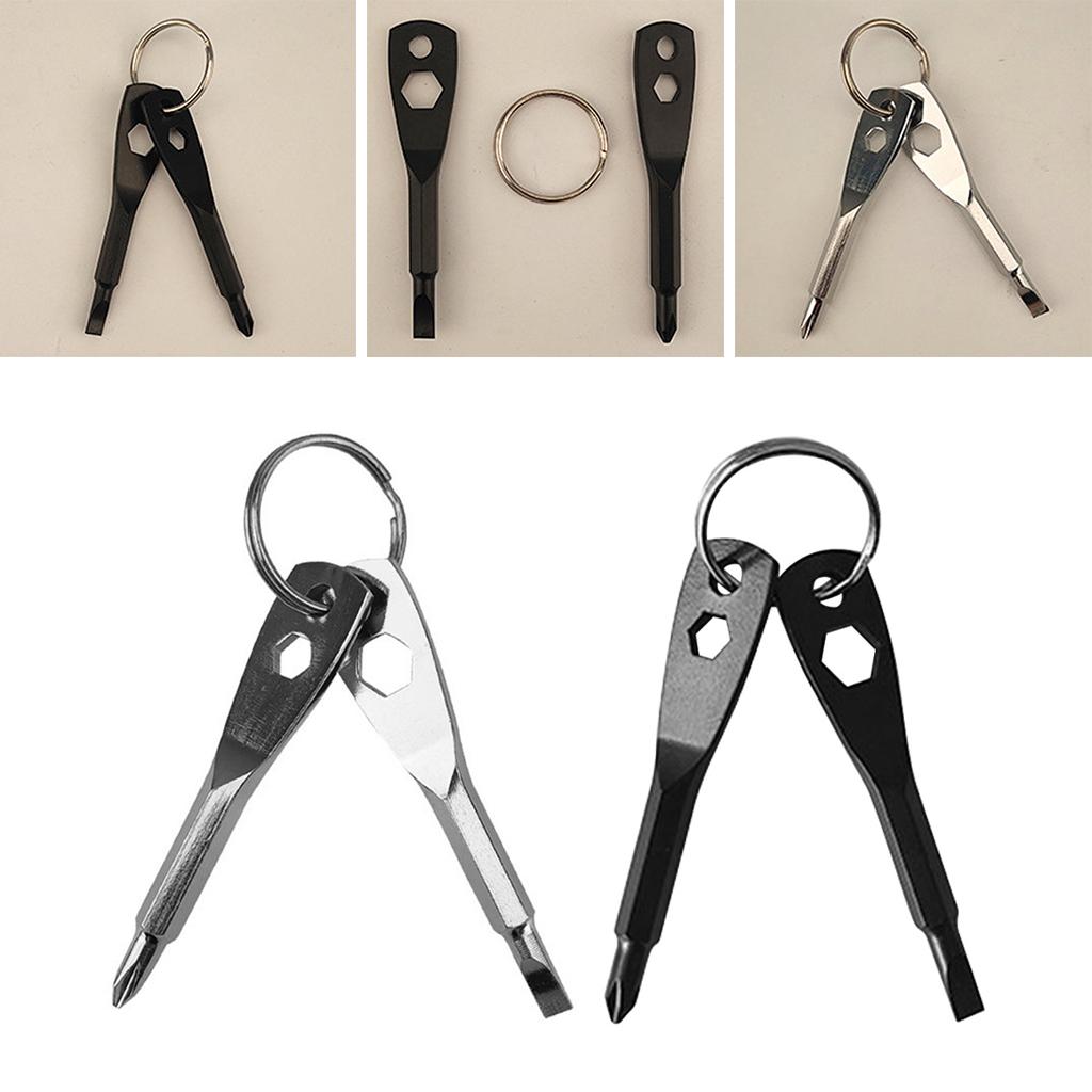 Screwdriver Set Flathead and Phillips Screwdriver for Dad Husband Men Adult Black