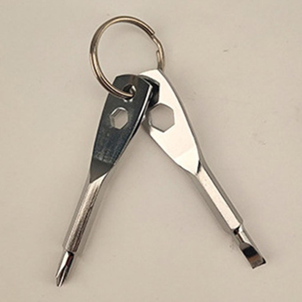 Screwdriver Set Flathead and Phillips Screwdriver for Dad Husband Men Adult Silver