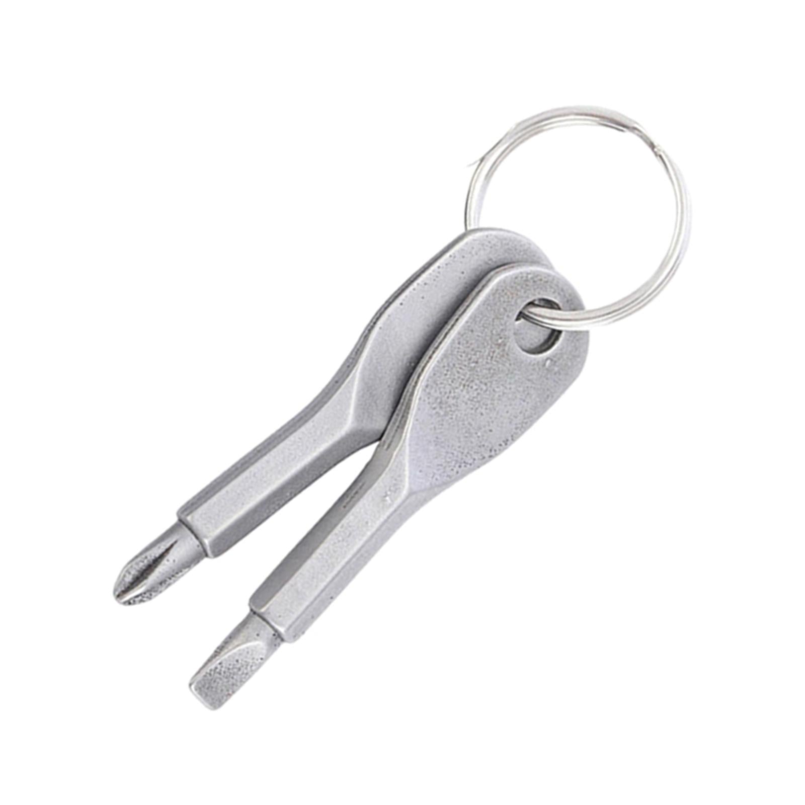 Screwdriver Set Flat Head and Phillips Screwdriver for Men's Sock Filler Silver