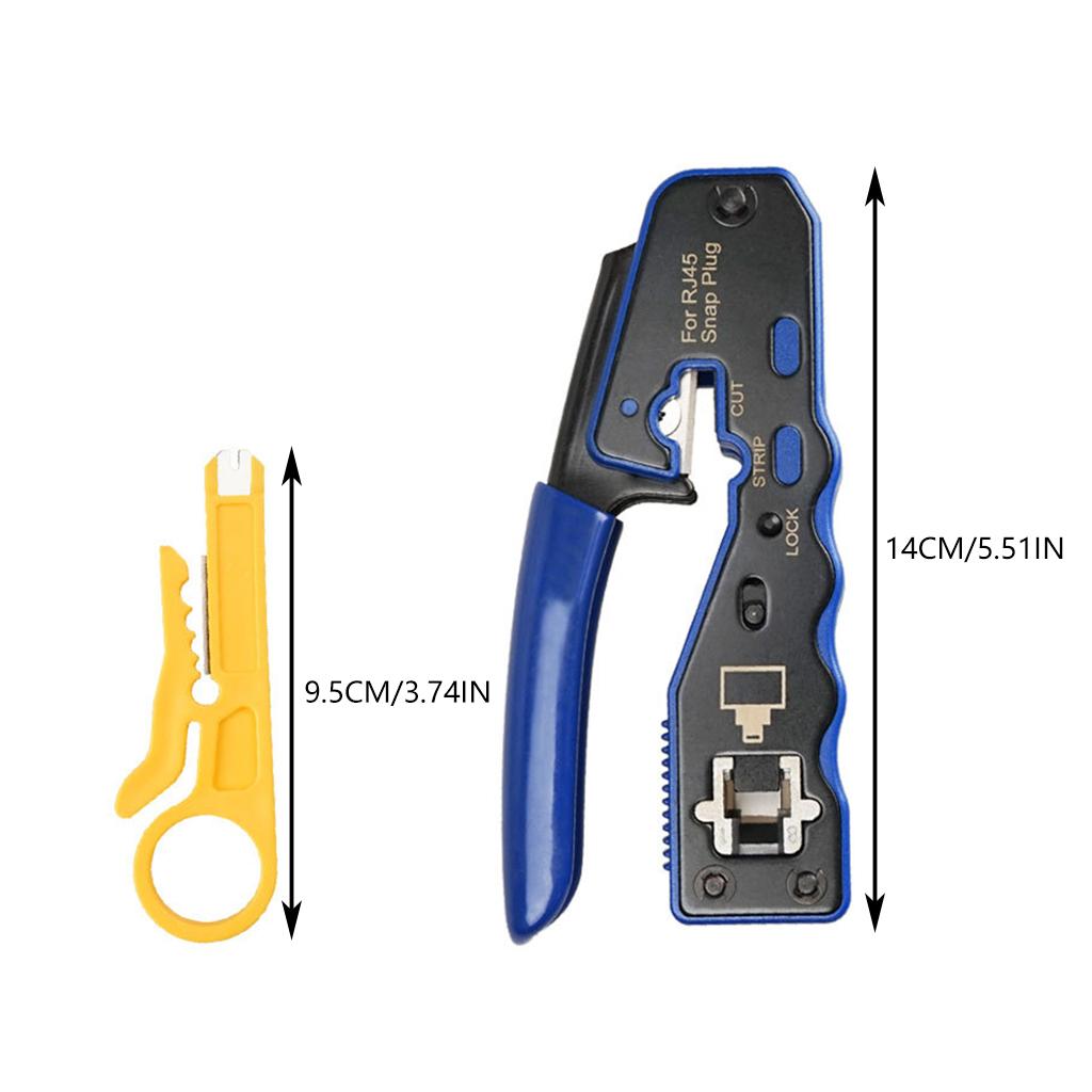 Network Cable Pliers Clamp Pliers Ratcheting Modular Portable for 8P