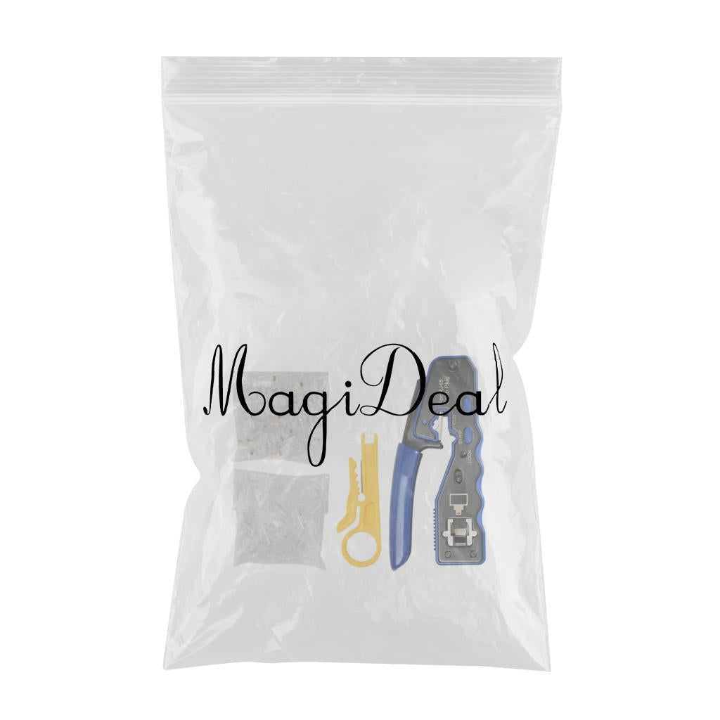 Network Cable Pliers Clamp Pliers Ratcheting Modular Portable for 8P