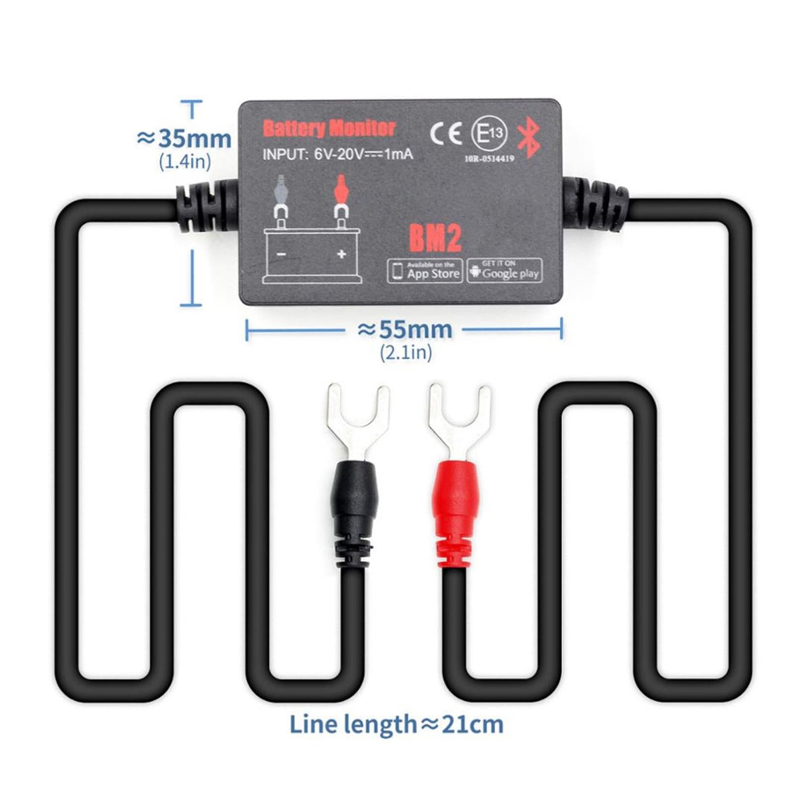 12V Battery Monitor Voltage Meter Battery Tester Analyzer Phone BT4.0 App