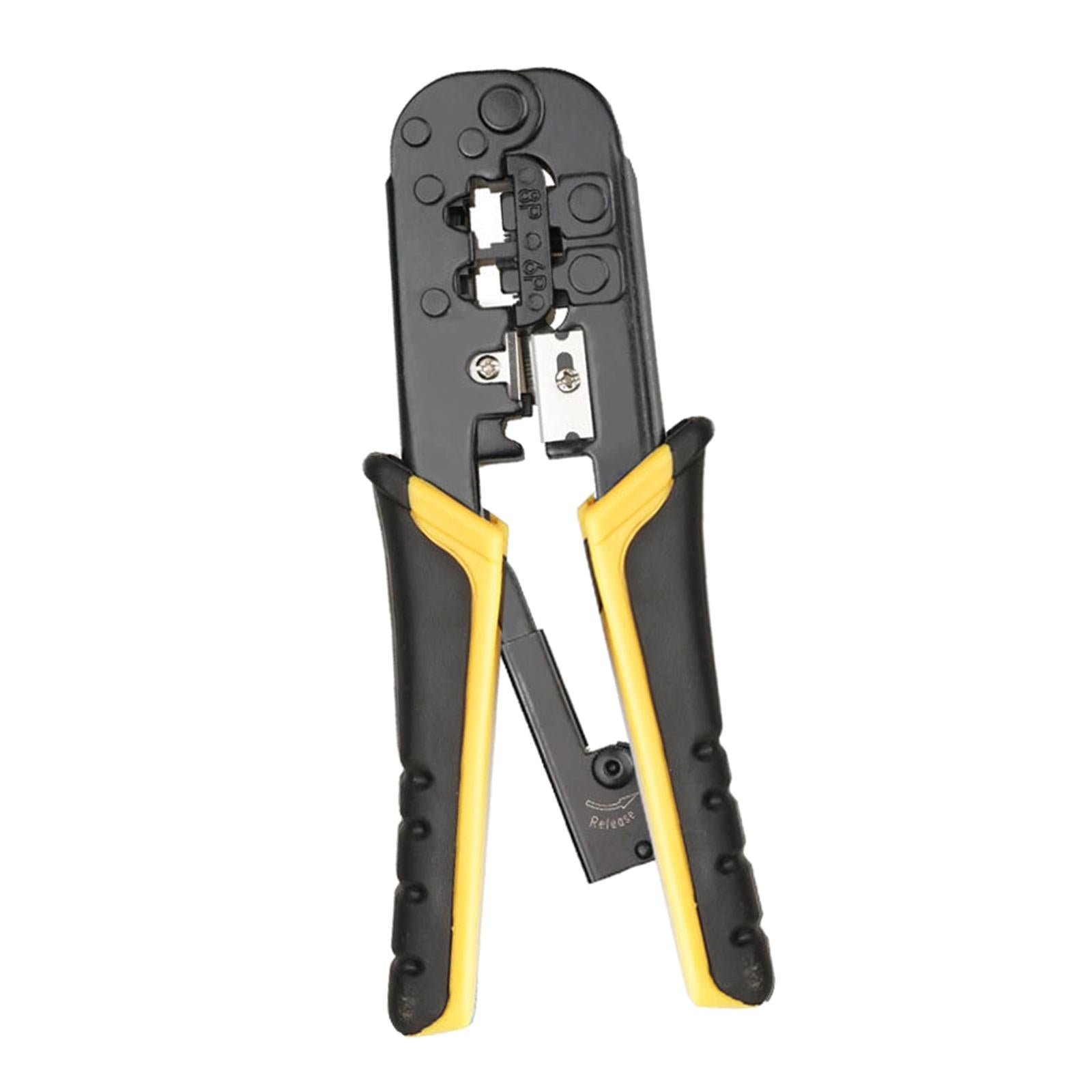 Crimp Tool Crimp Cut and Strip Tool 8P for Wiring Connections yellow black
