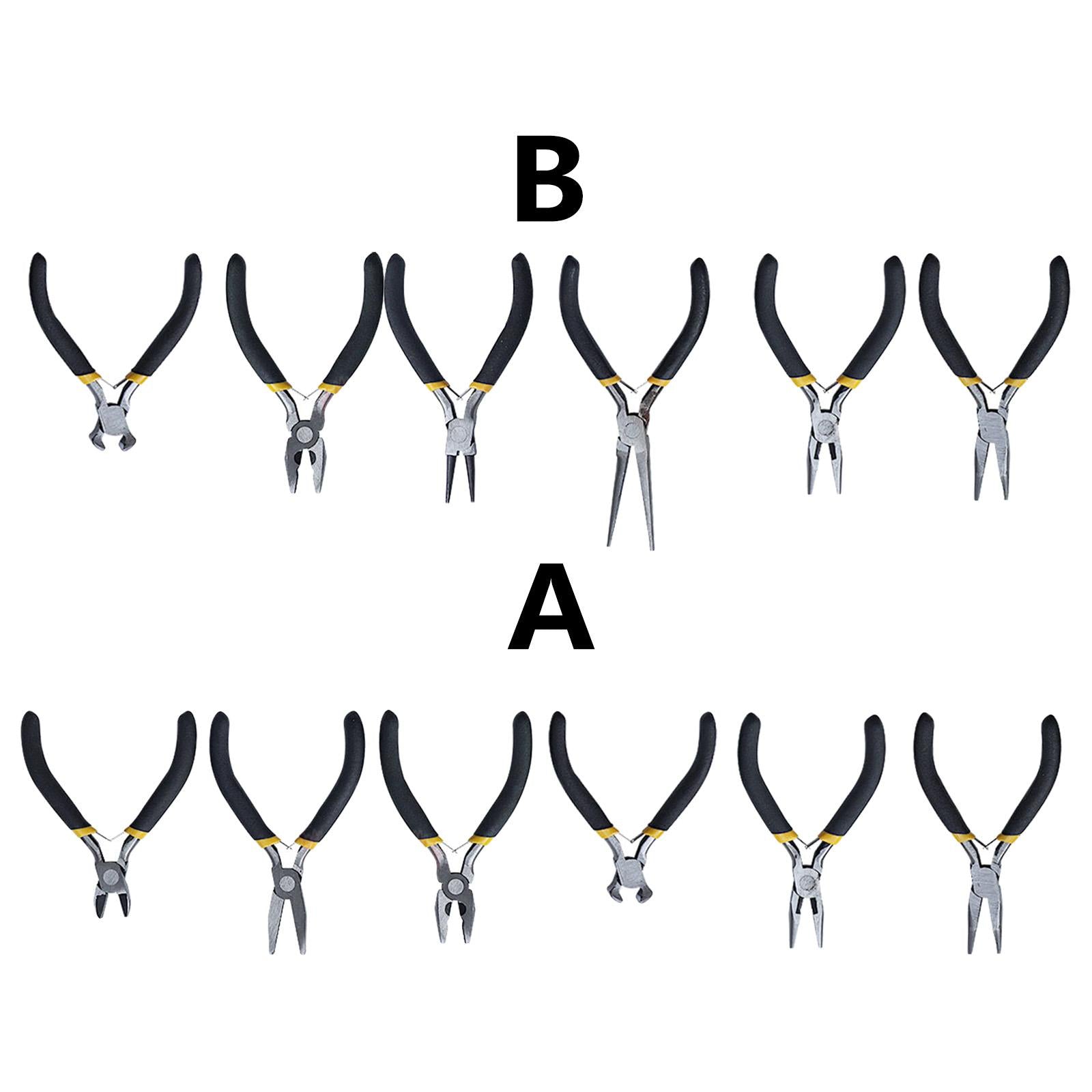 6x Jewelry Pliers Comfort Handle Jewelry Making Tool End Cutting Plier