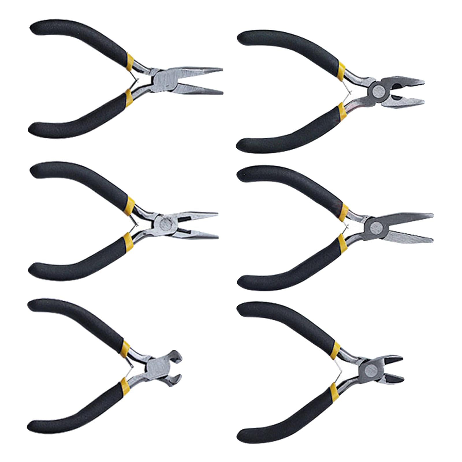 6x Jewelry Pliers Comfort Handle Jewelry Making Tool Needle Nose Plier