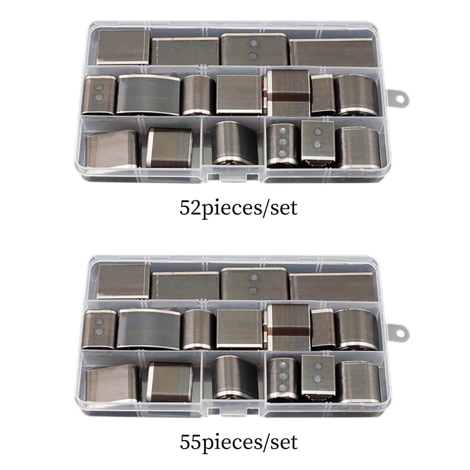 Leather Hollow Punch Set W/Plastic Case for Handbag Watch Band Leather Craft 52-piece Set