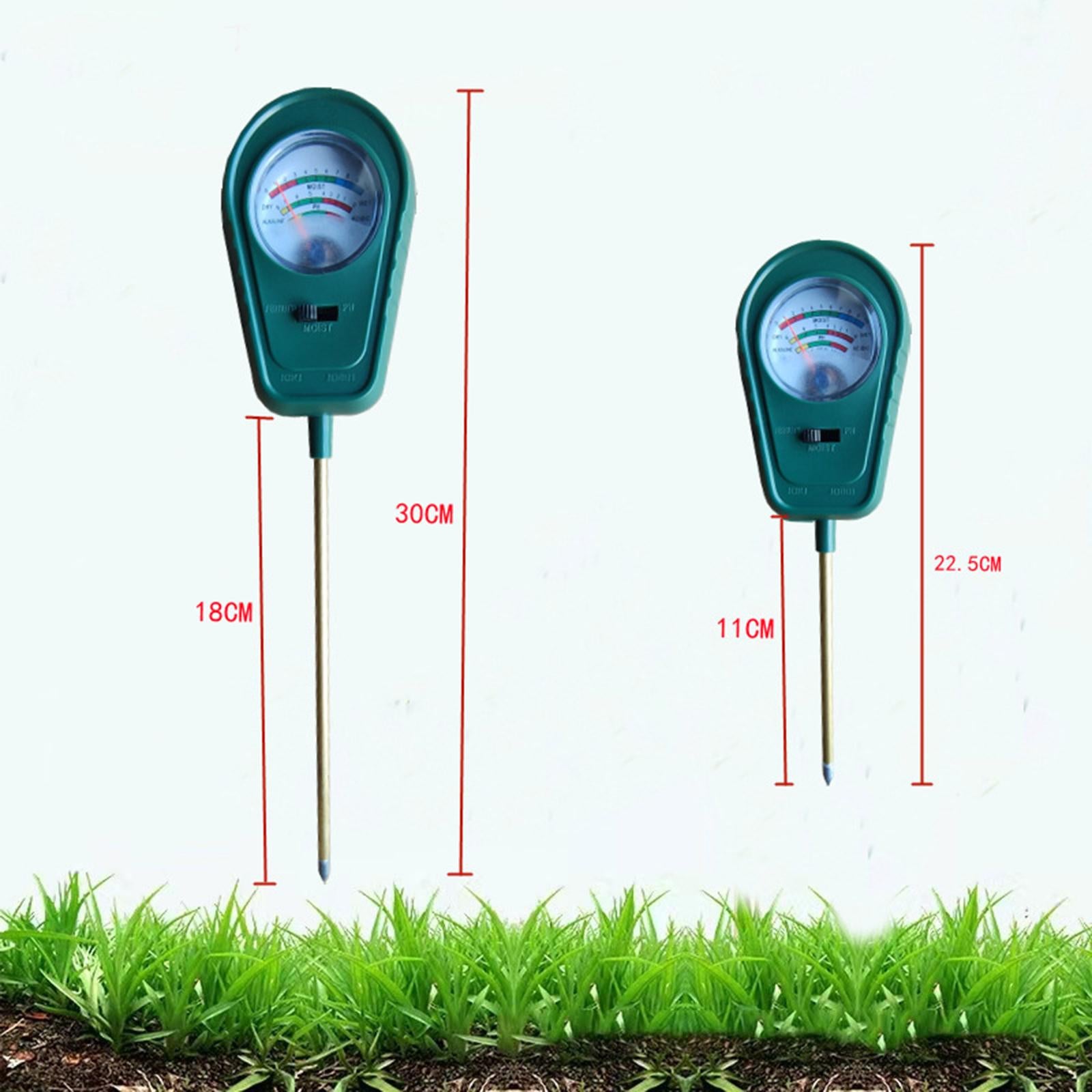 Plastic Soil PH Tester Moisture Hygrometer Digital for Home Garden Patio Long